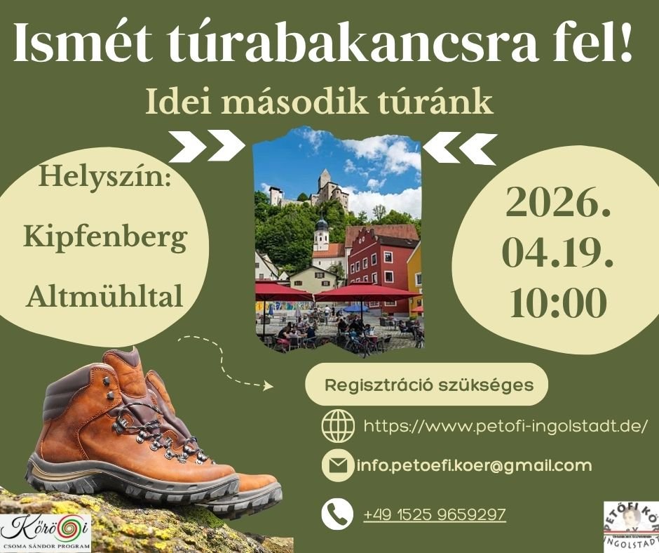Ismét túrabakancsra fel!