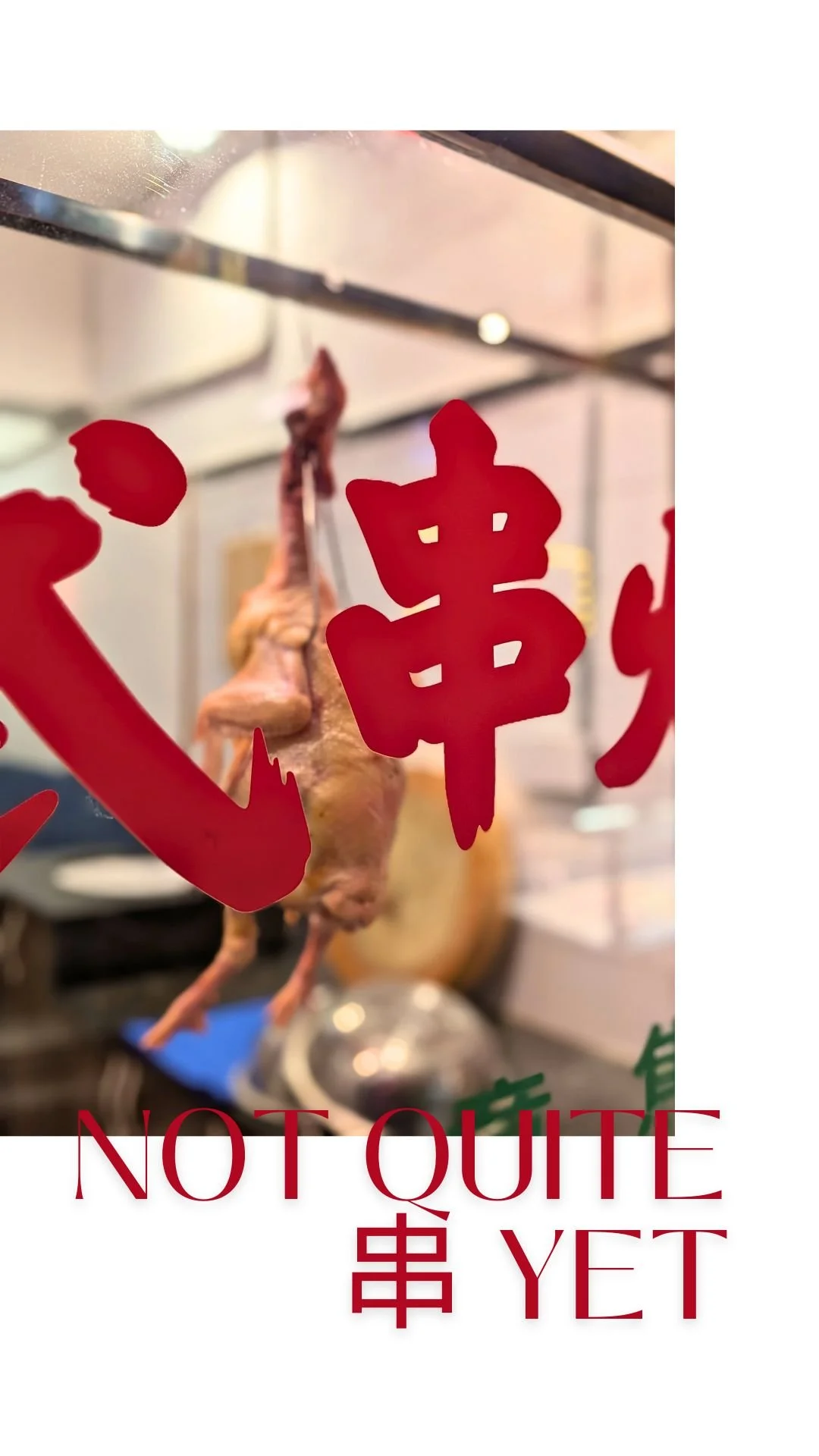 Barbecue stalls proudly showcasing their finest chickens, ready to be flamed. And, of course, skewers are on the menu.