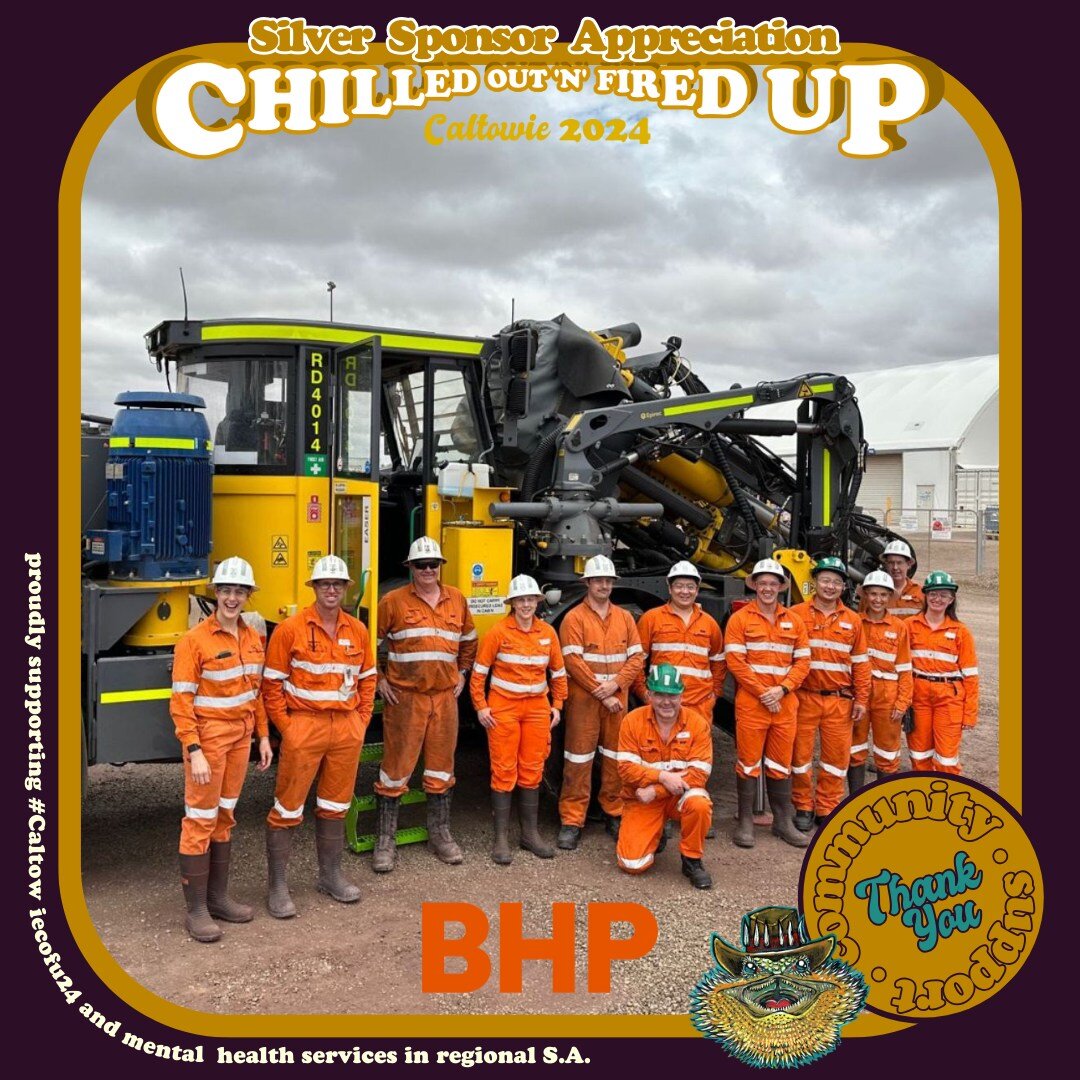 💛 Sponsor Appreciation 💛

Today's community support gratitude goes to BHP.

These guys and gals are big business when it comes to mining... with a rural community and family focus they know that time away from work and with your loved ones is time 