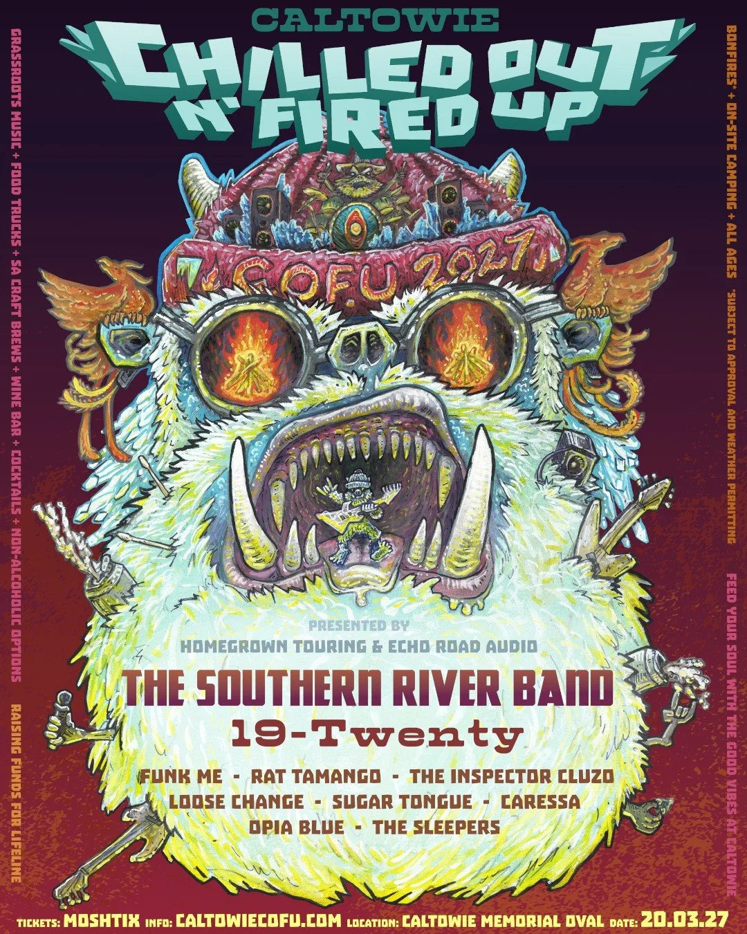 Early birds, this one's for you! 🔥

Save $15 on your #CaltowieCOFU2027 tickets and lock in the good times for less!

Available until midnight 25th November or sold out, so don't miss out!

Grab yours now. Link in bio. 🎟️