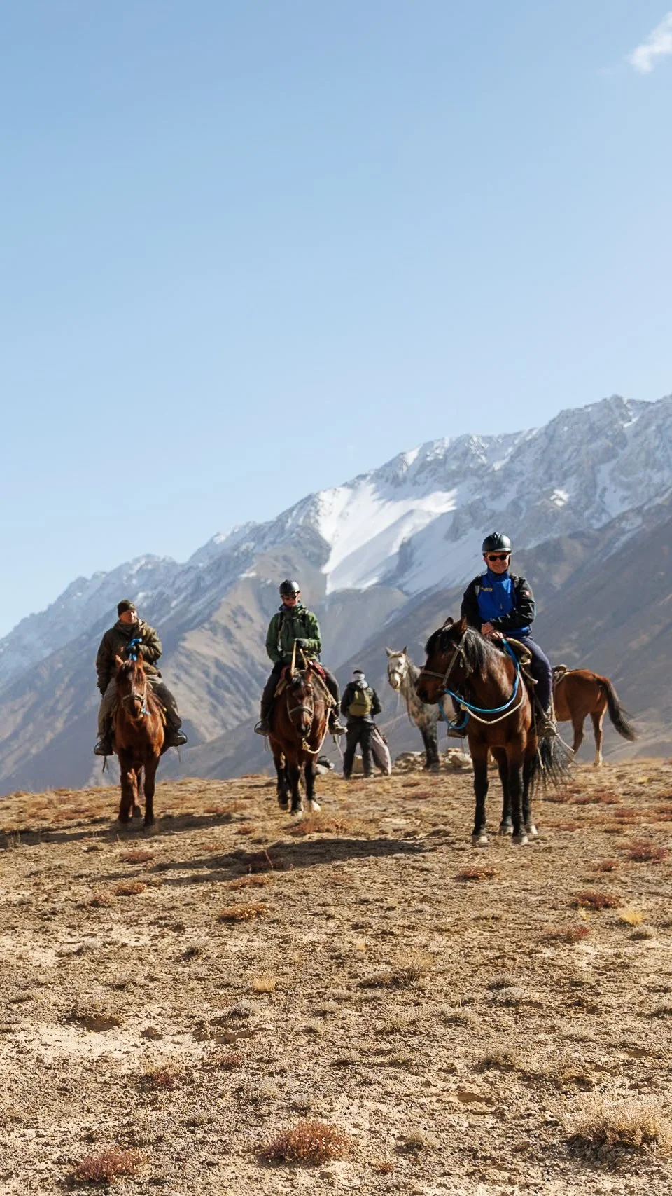 Horse trekking in search of snow leopards in Kyrgyzstan