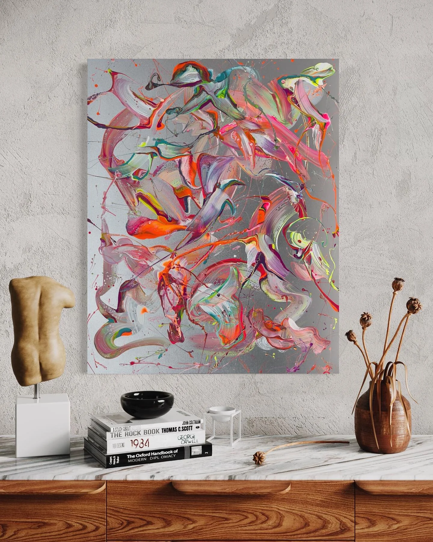 Art for sale - to demonstrate that my vibrant art can escalate almost any interior design and make your sanctuary look like a million &pound; mansion. Investing in art is investing in your house which you can later take with you 😉. #spruceupyourspac