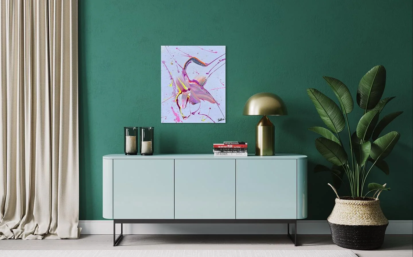 ART FOR SALE. Thin canvas board 30cm x 25cm on a pearly background. #glasgowart #madeinscotland #canvasboard #acrylicpainting #mixedmedia #artforsaleuk #interiorart #ukart