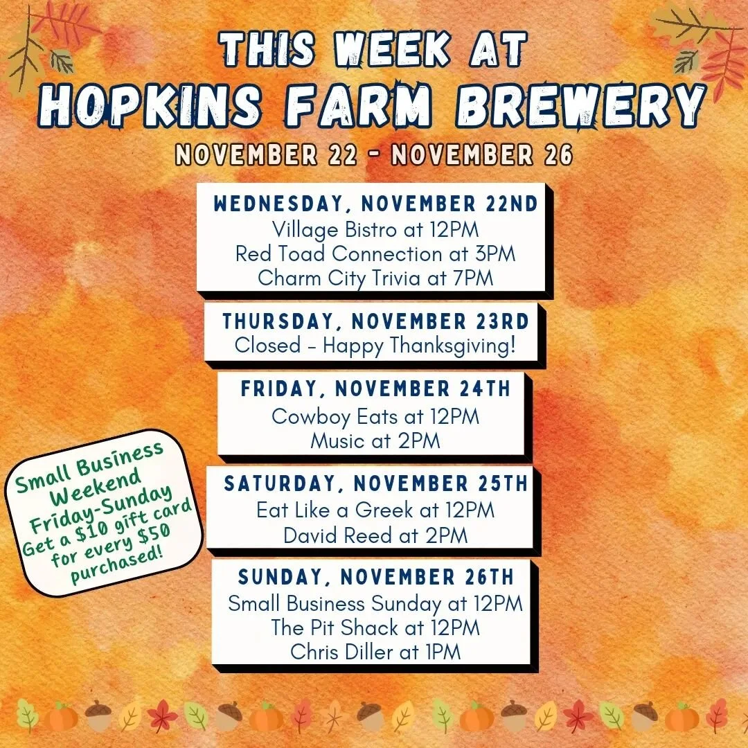 Downtime Networking — Hopkins Farm Brewery