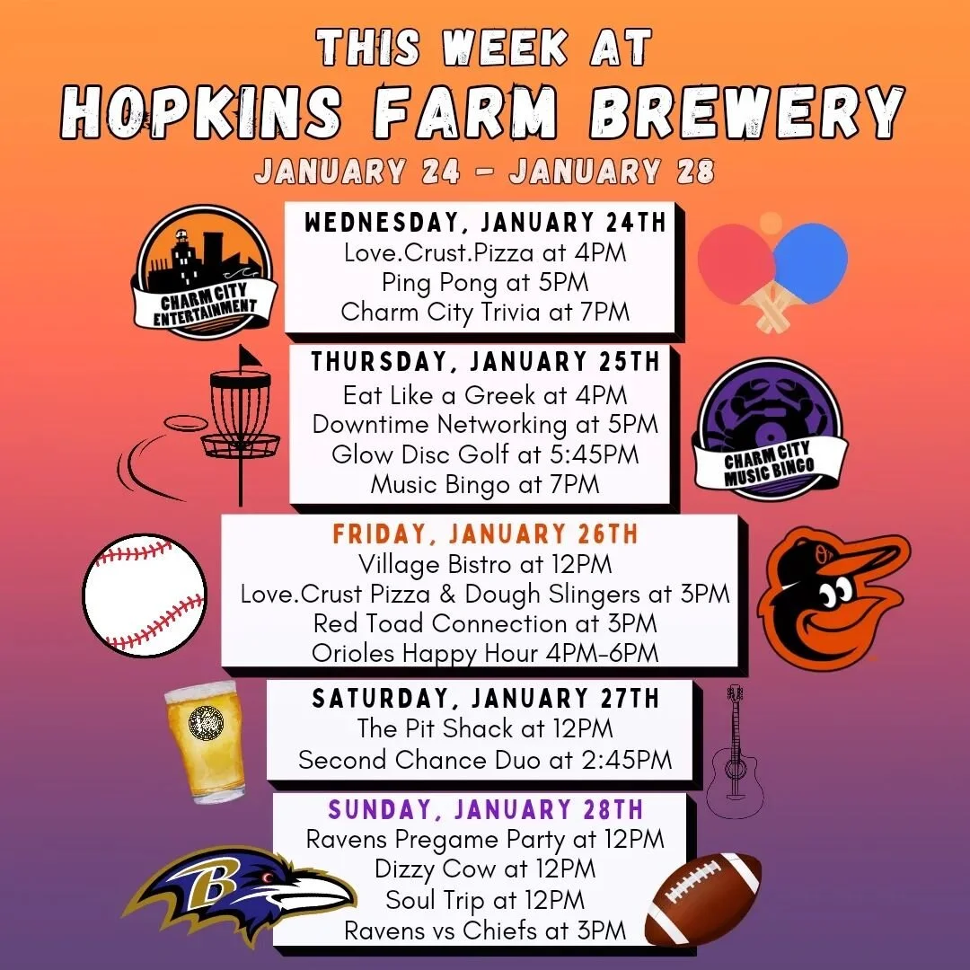 Orioles Caravan Happy Hour — Hopkins Farm Brewery