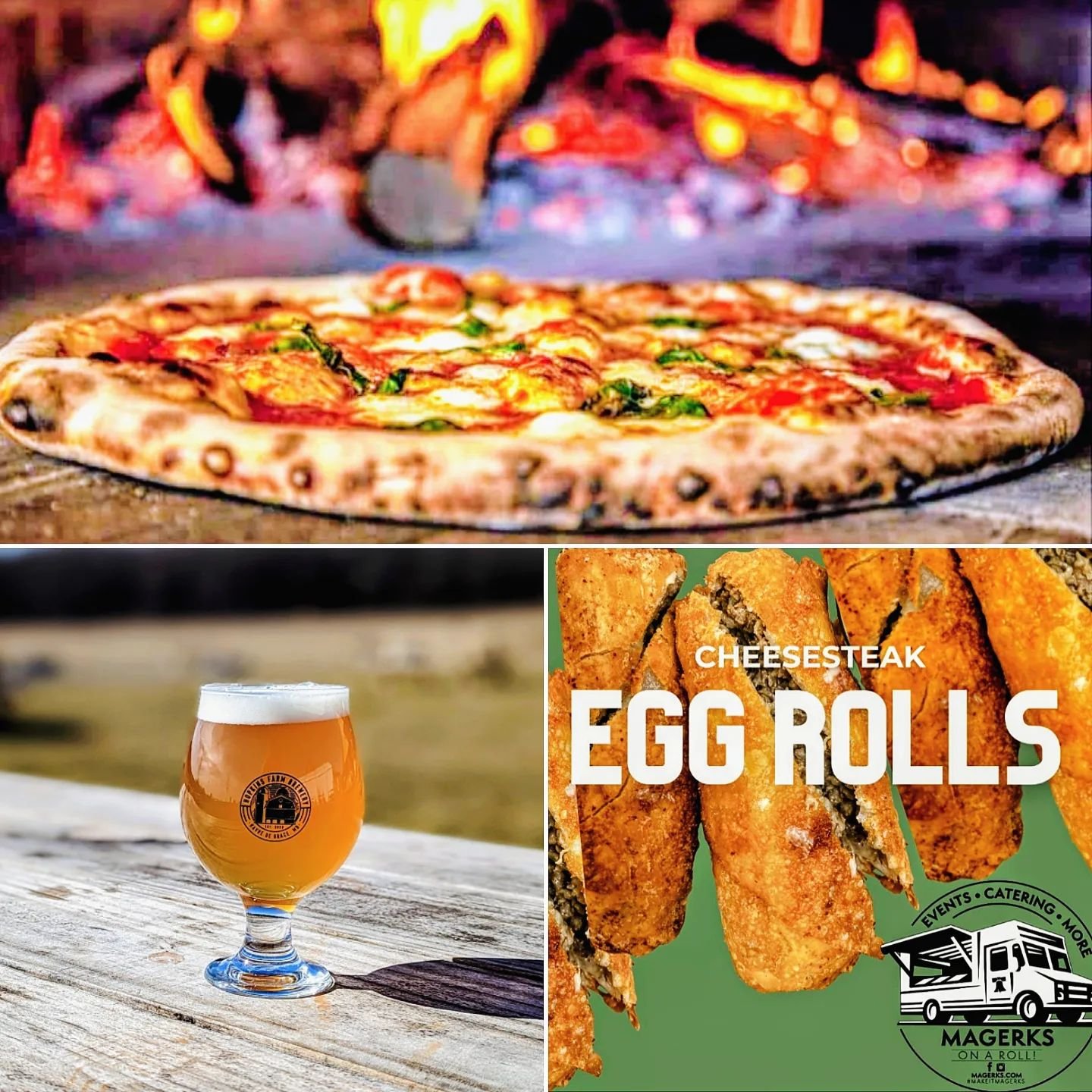 Beer, pizza, cheesesteak egg rolls, live music...sounds like the perfect Friday!

@thepitshack at 12PM
@magerks_on_a_roll AT 4PM
@adm0 at 5PM