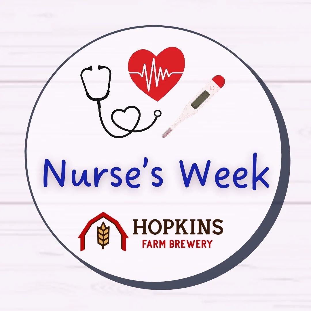 👩🏼&zwj;⚕️🩺 Were also celebrating Nurse's Week! Show your badge and get 10% off your tab Wednesday through Friday!🍻