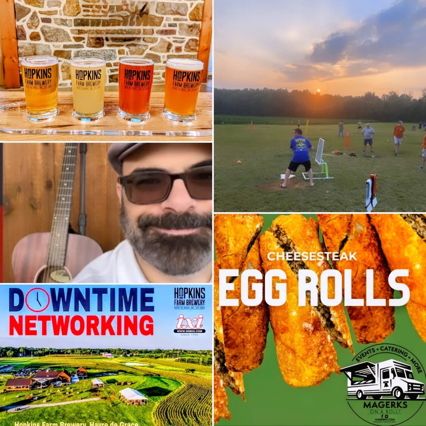 American Craft Beer Week continues today! Grab a flight for $8, cheesesteak egg rolls from magerks_on_a_roll at 4PM, enjoy @chrismontmusic at 5PM, then stay for Downtime Networking at 5PM and watch Wiffle Ball at 5:30PM!