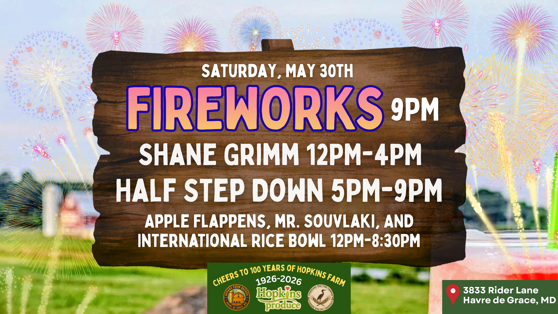 Hopkins Farm Centennial Anniversary Fireworks
