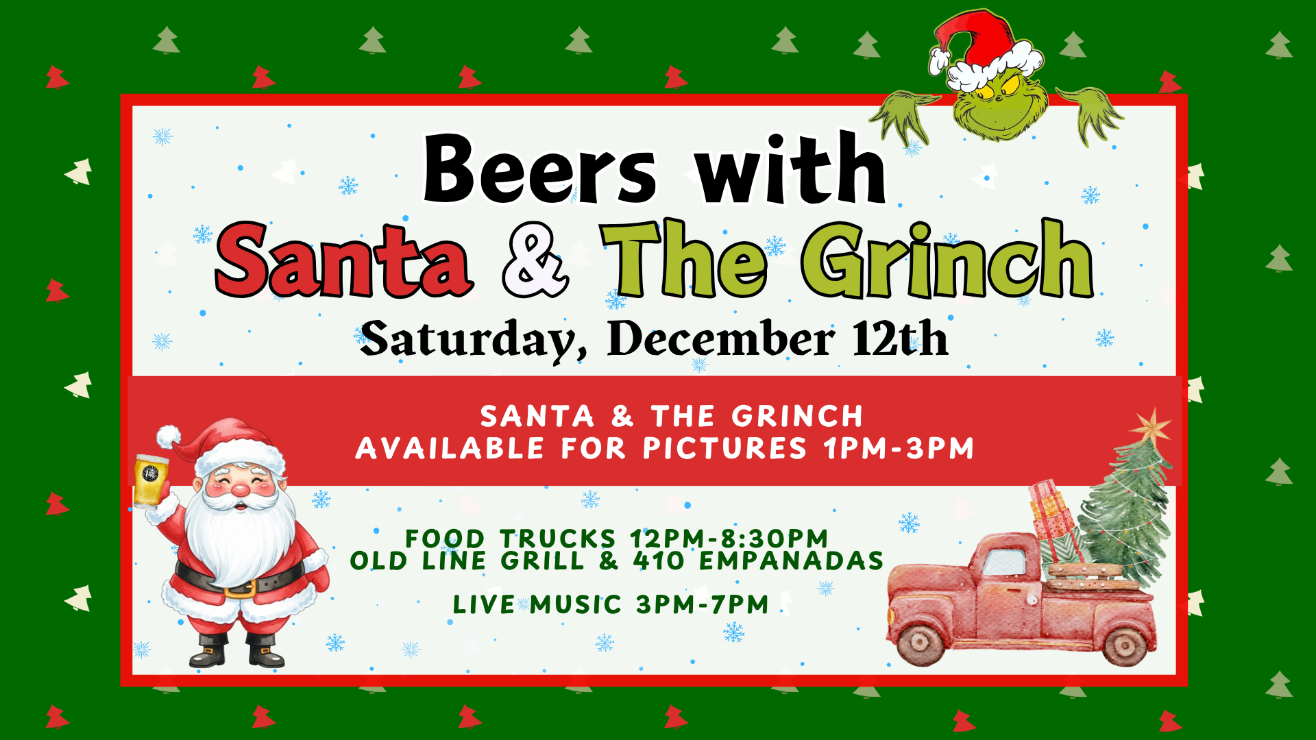 Beers with Santa and The Grinch