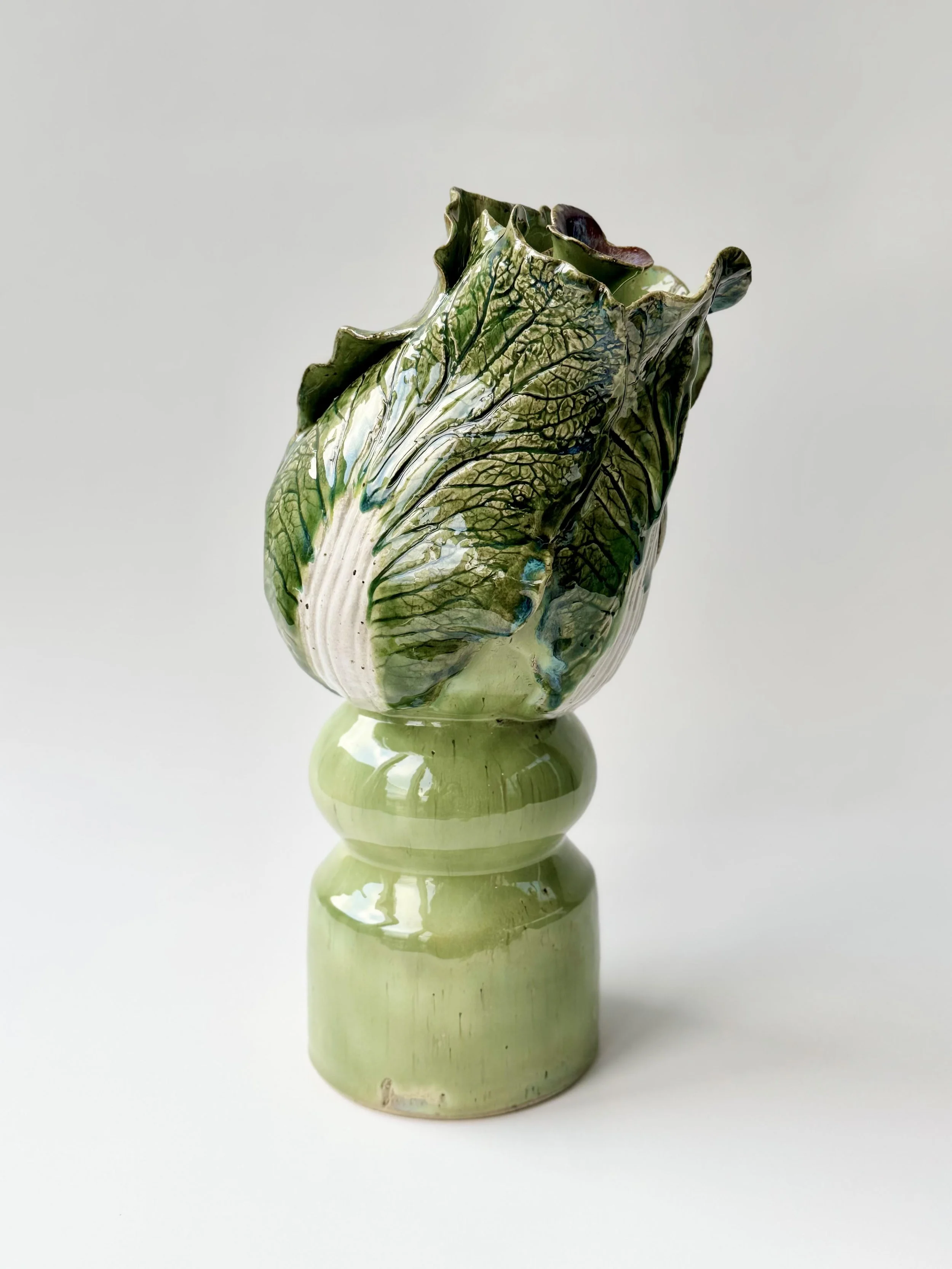 Leaning Cabbage Vase