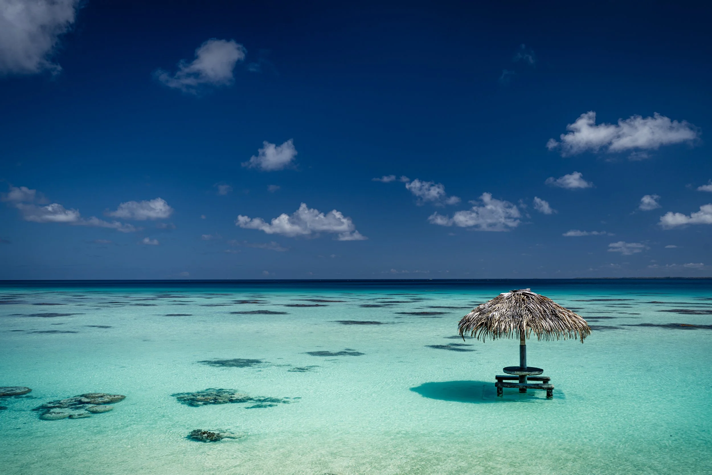 Fakarava beach lagoon French Polynesia