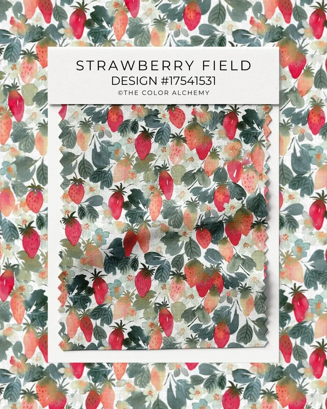🍓 Strawberry Field patter is now available in 3 color versions in my Spoonflower shop.🙃🙋&zwj;♀️

If you are a strawberry lover (like me), drop 🍓 in the comments below.⬇️

@spoonflower
@thecoloralchemy
www.thecoloralchemy.com

#handpainted #waterc