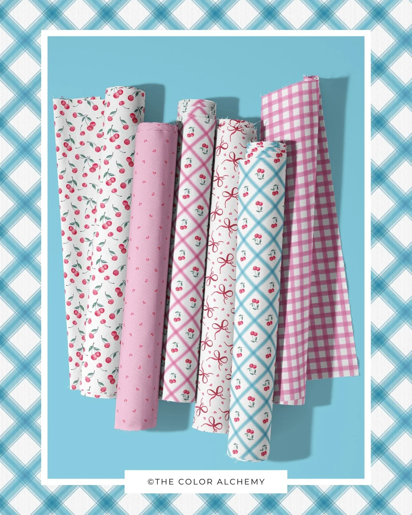 Just popping in to introduce my Whimsical Cherry Picnic Collection 🍒

Inspired by the simple joy of summer days, vintage picnic textiles, and playful fruit motifs, this hand-painted watercolour collection captures a fresh, cheerful mood with a nosta