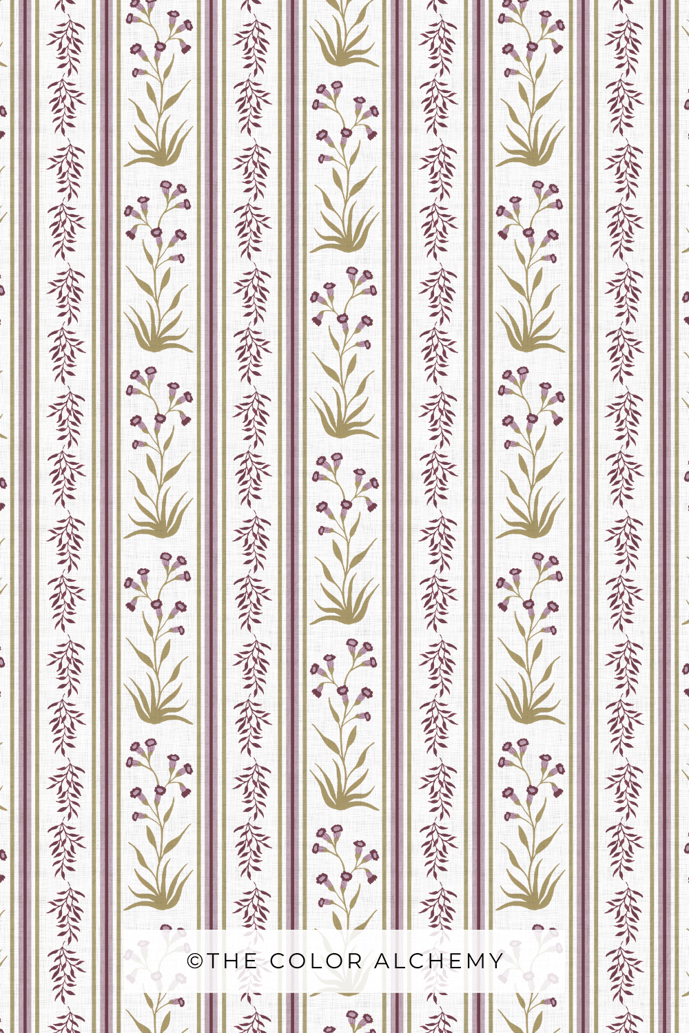 Heritage Floral Stripe