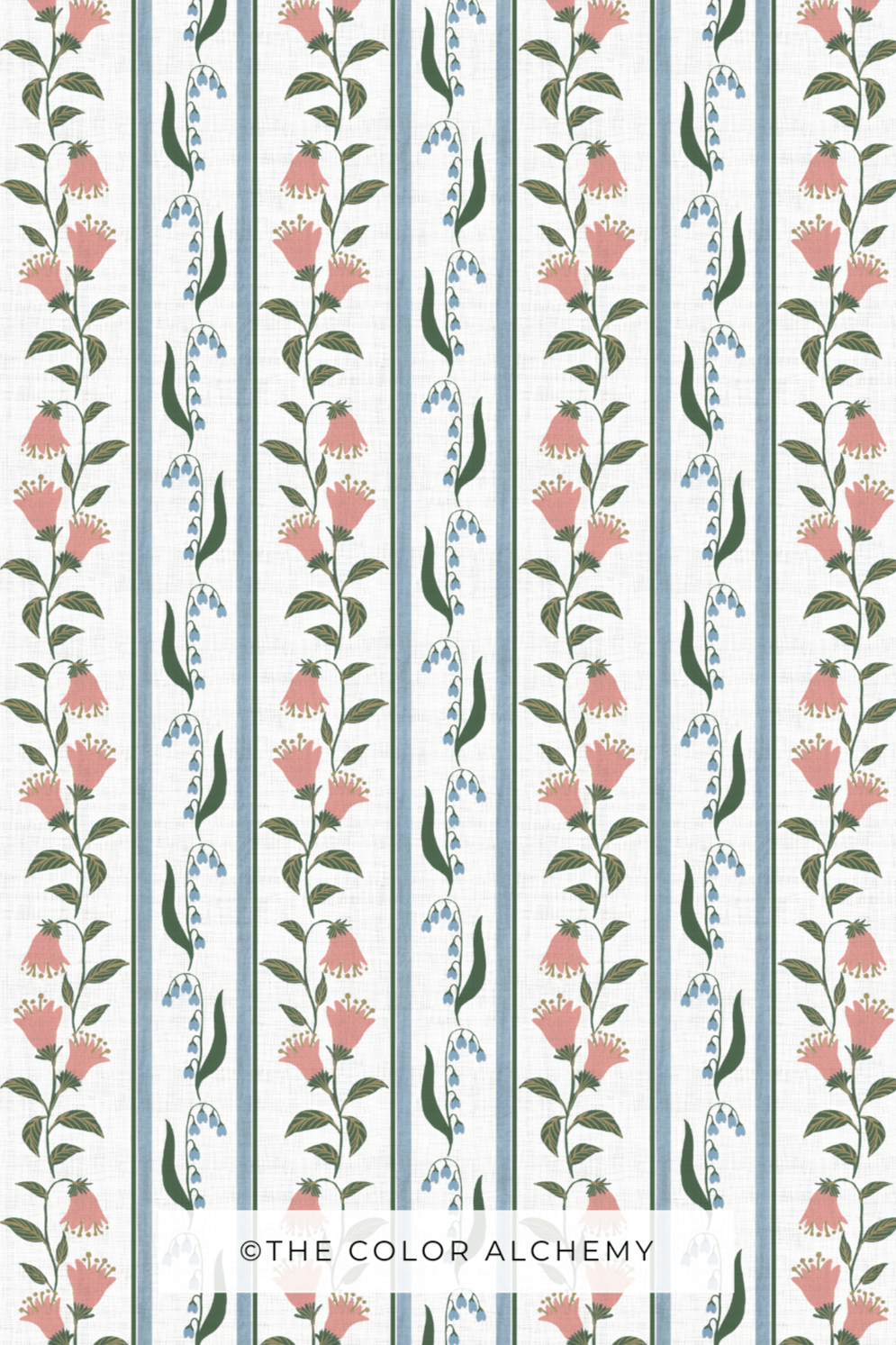 Floral Vine Stripe 
