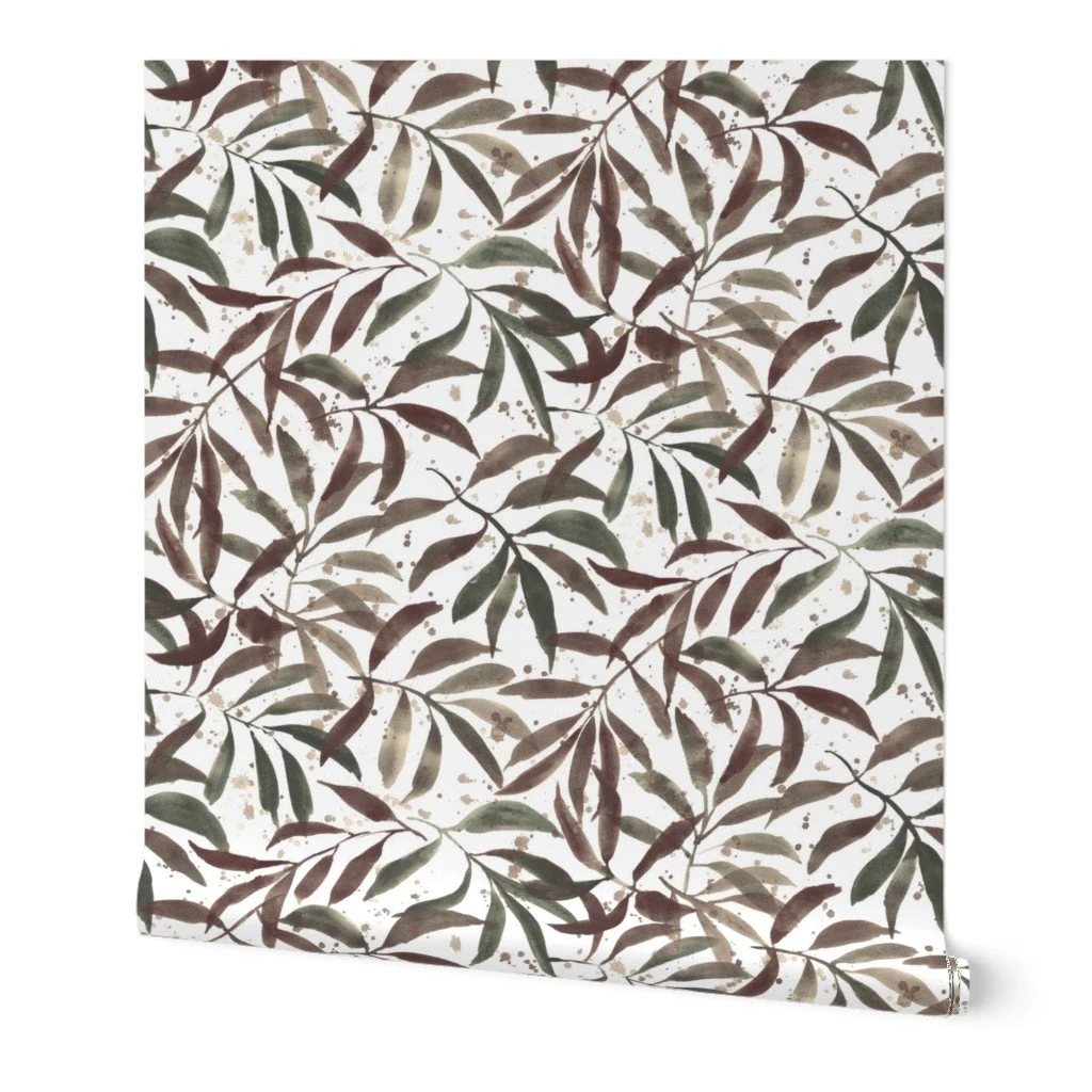 Zen Garden-Brown & Sage Green