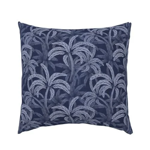 Euro Pillow Sham - RAINFOREST - Indigo & Denim Blue