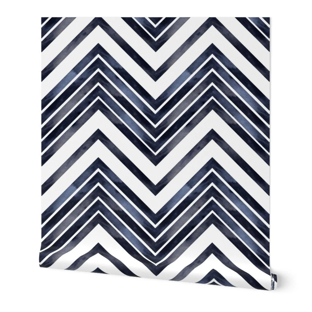 Backsplash ZIG ZAG 05 - Grey & Blue