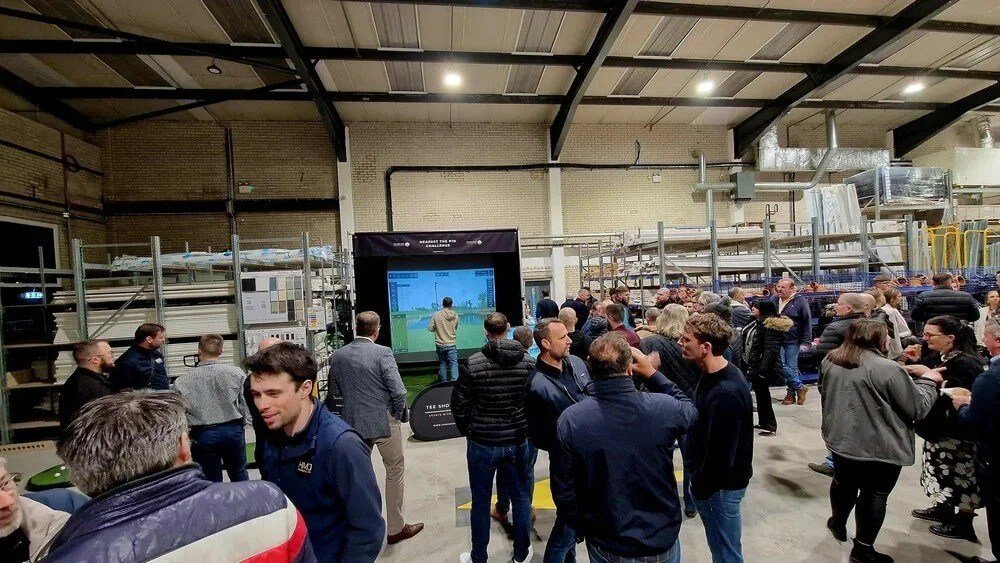 Golf sim hire for launch party.