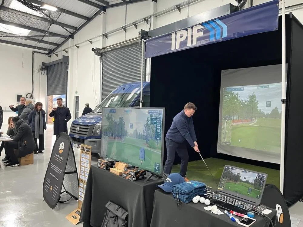 Commercial property relaunch with golf simulator experience.
