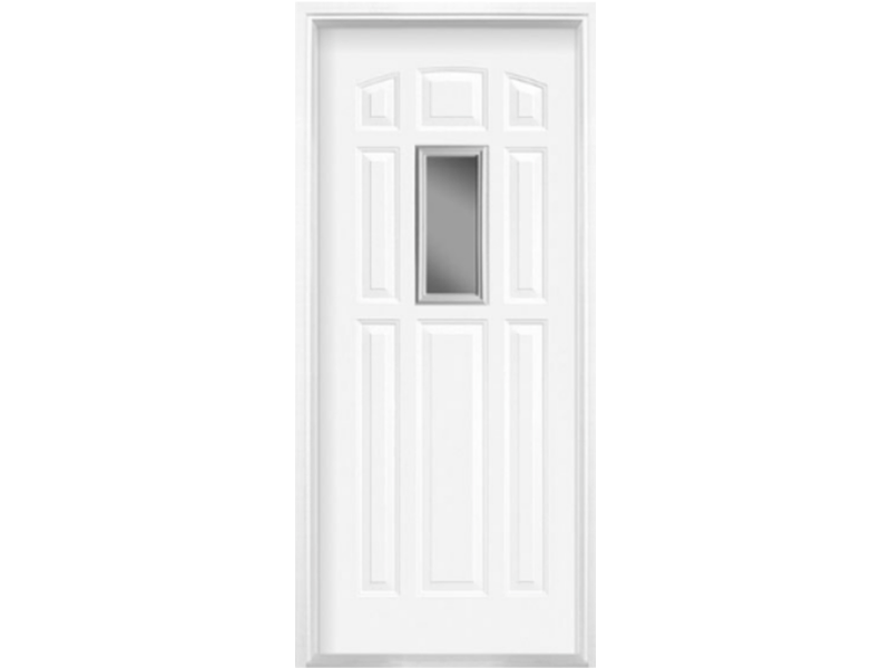 Center lite entry door external clear insert