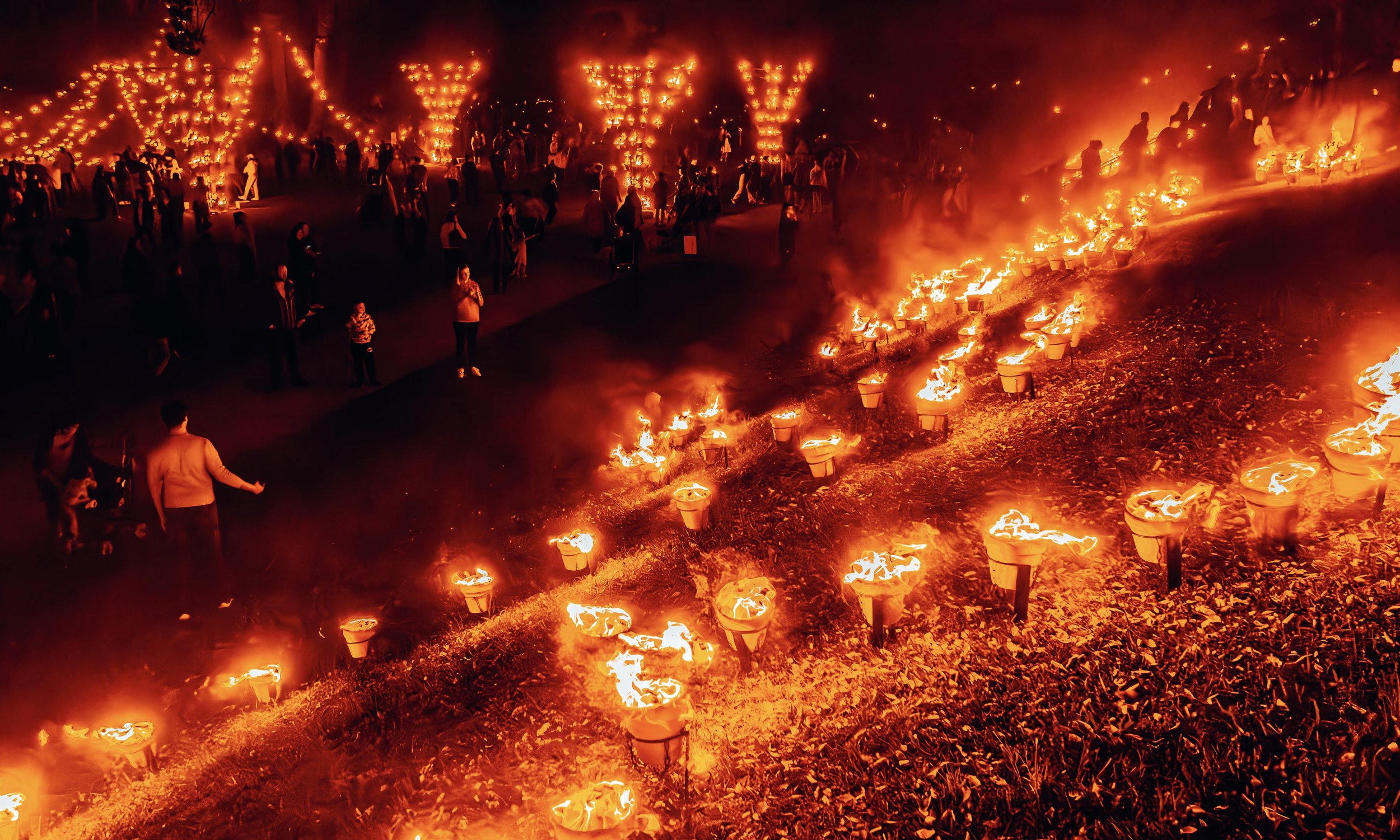 Looking down on the Gardens