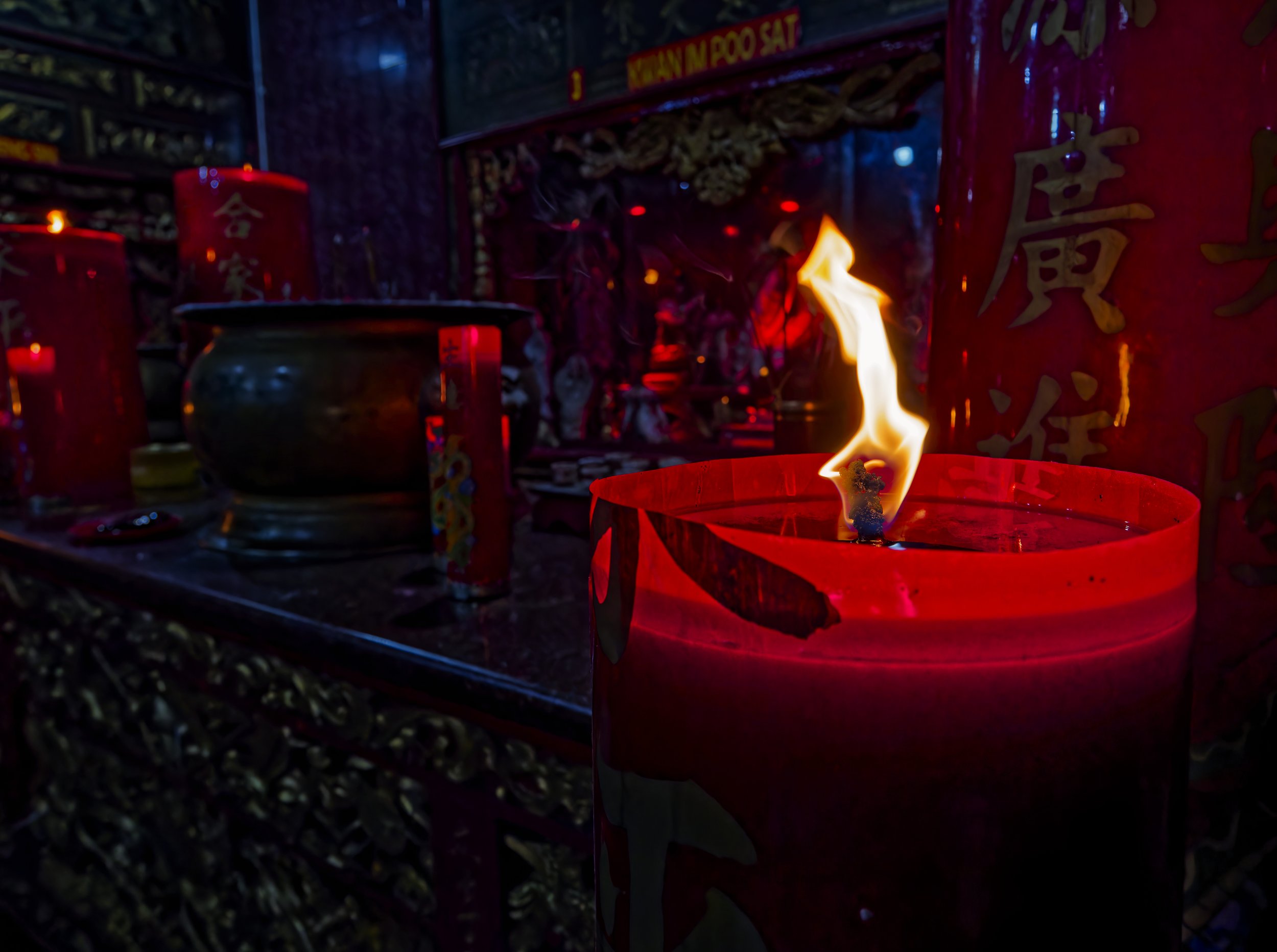 Temple Candle in Chinatown - Jakarta, Indonesia