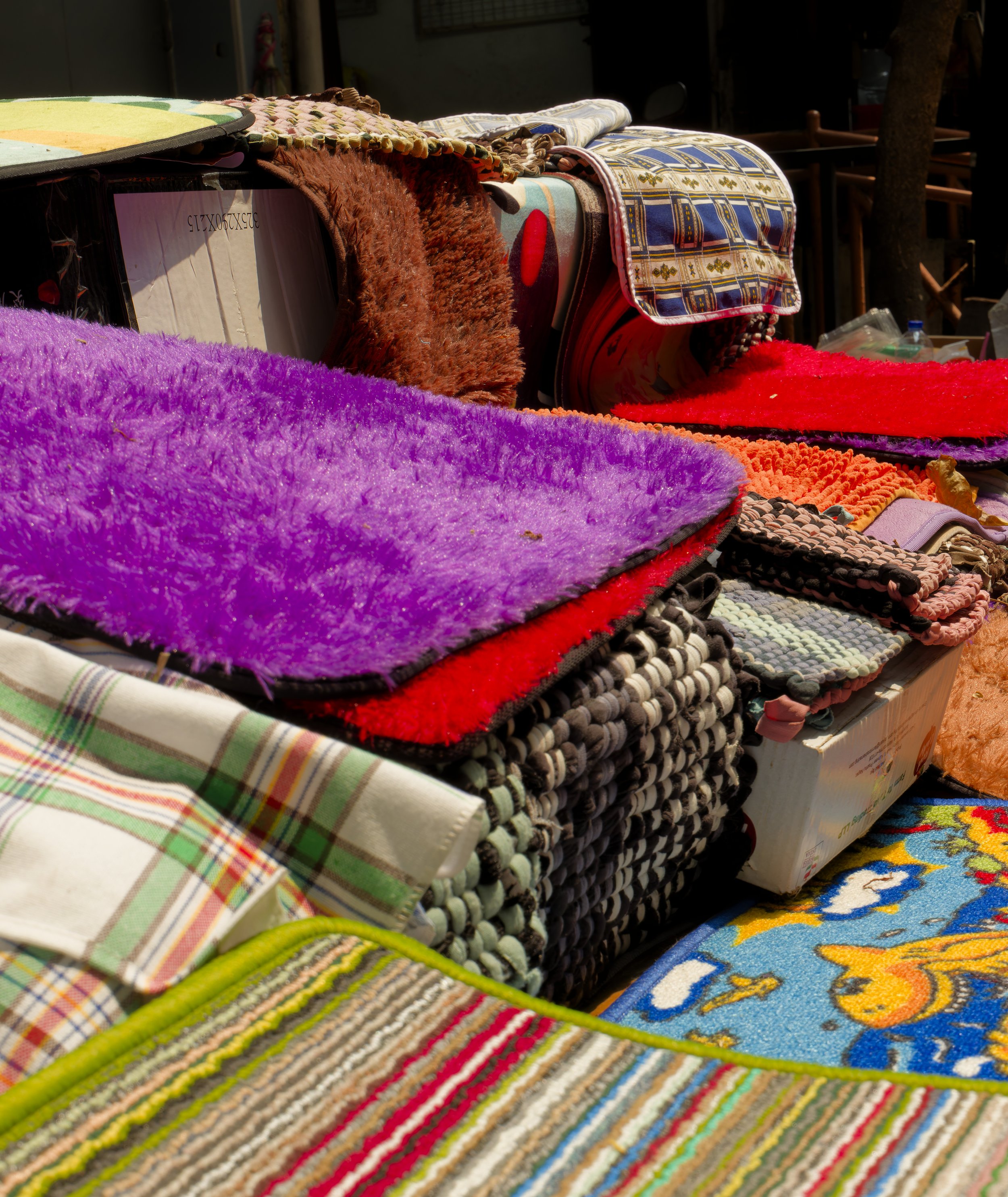 Rug Stall in Chinatown - Jakarta, Indonesia