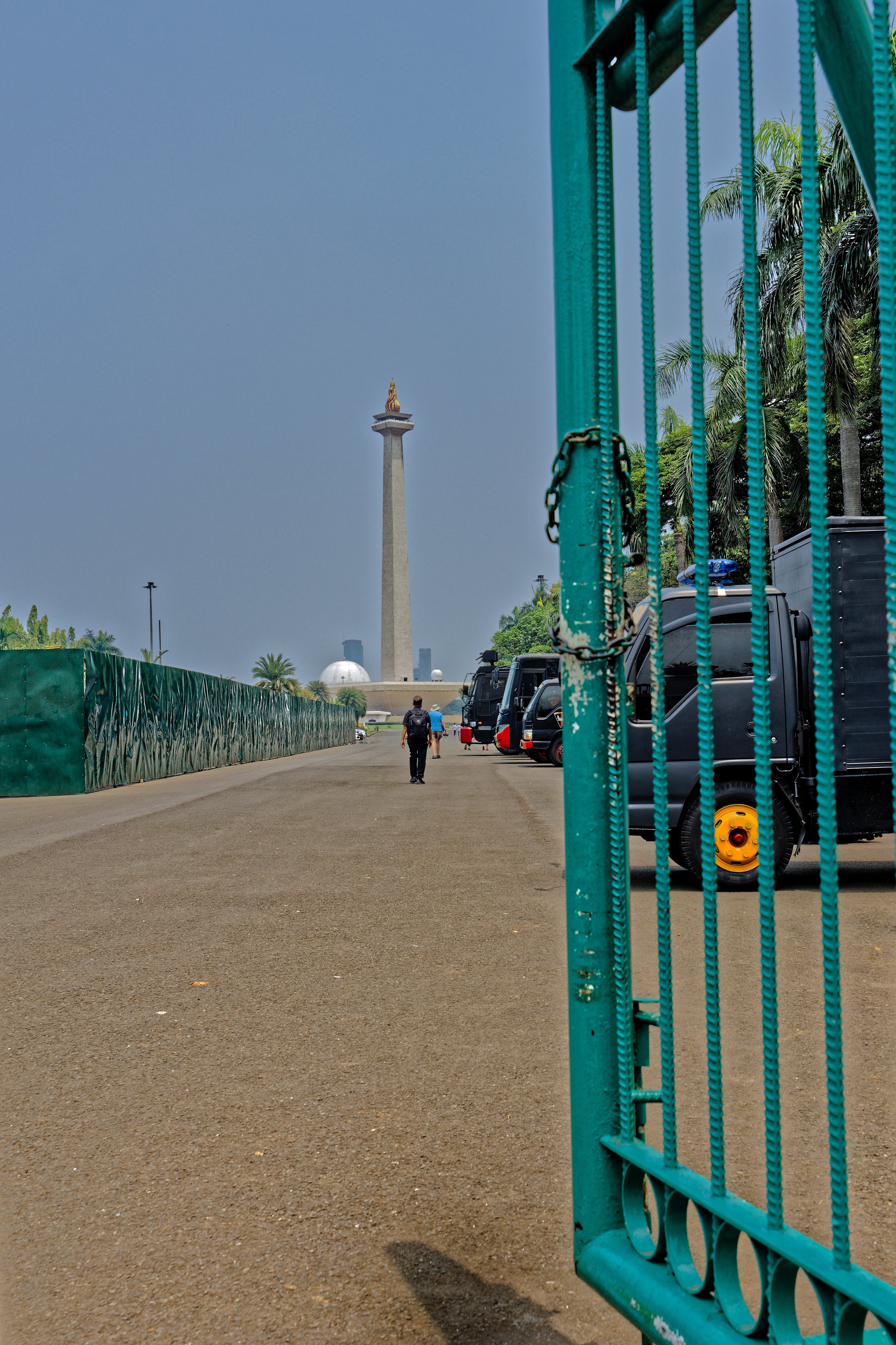 Entering the National Monument - Jakarta, Indonesia