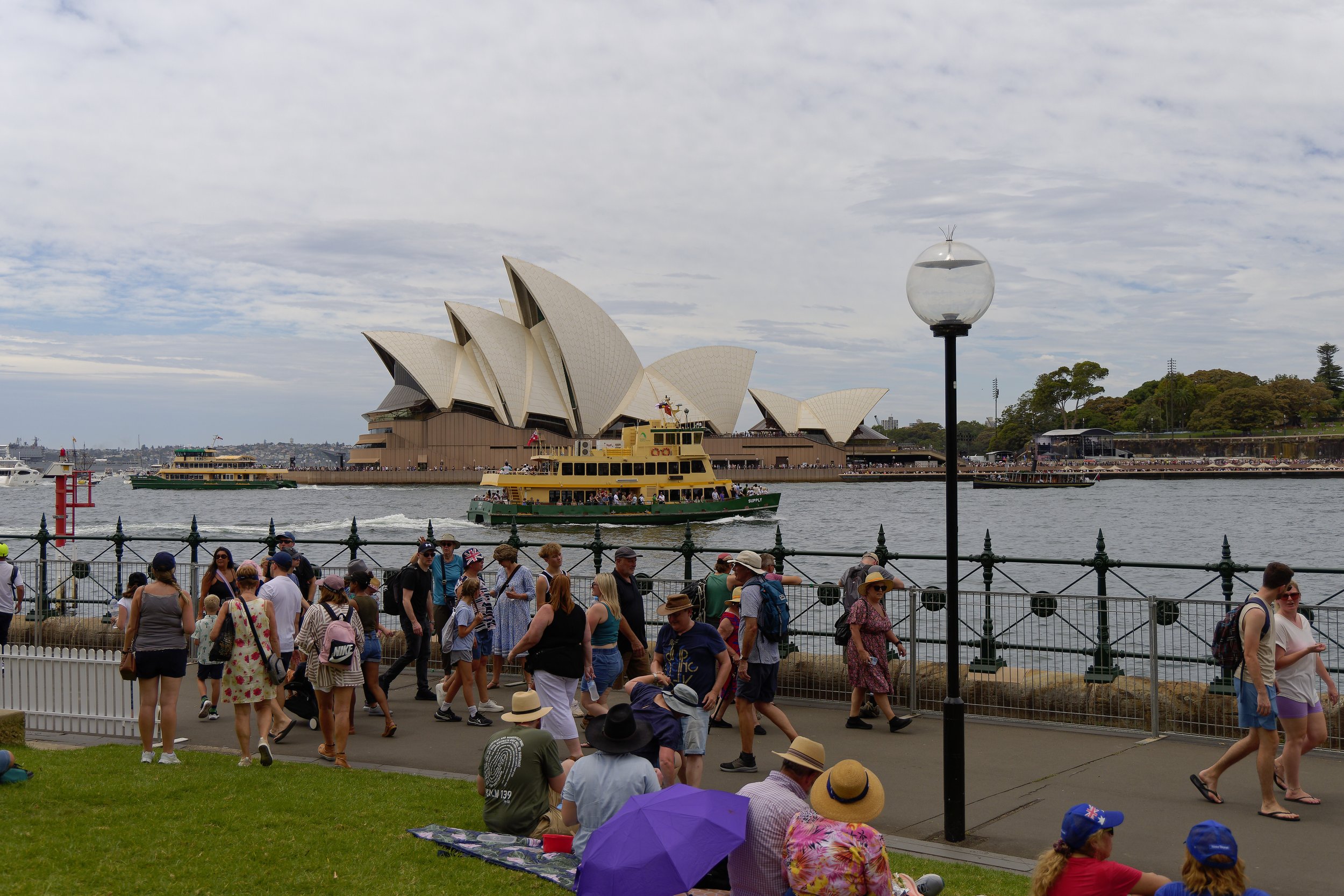 At the BBQ on Circular Quay