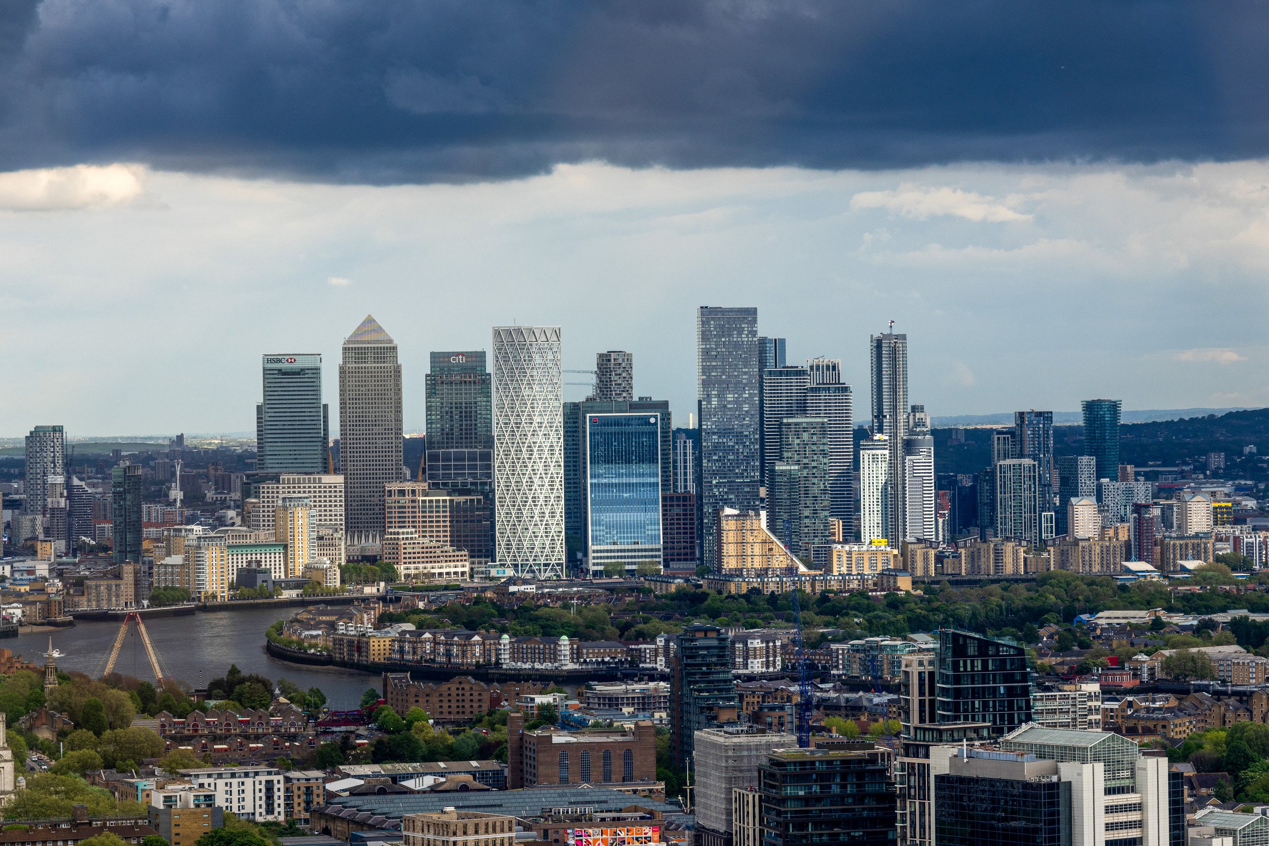 Canada Square from the Walkie Talkie Sky Garden