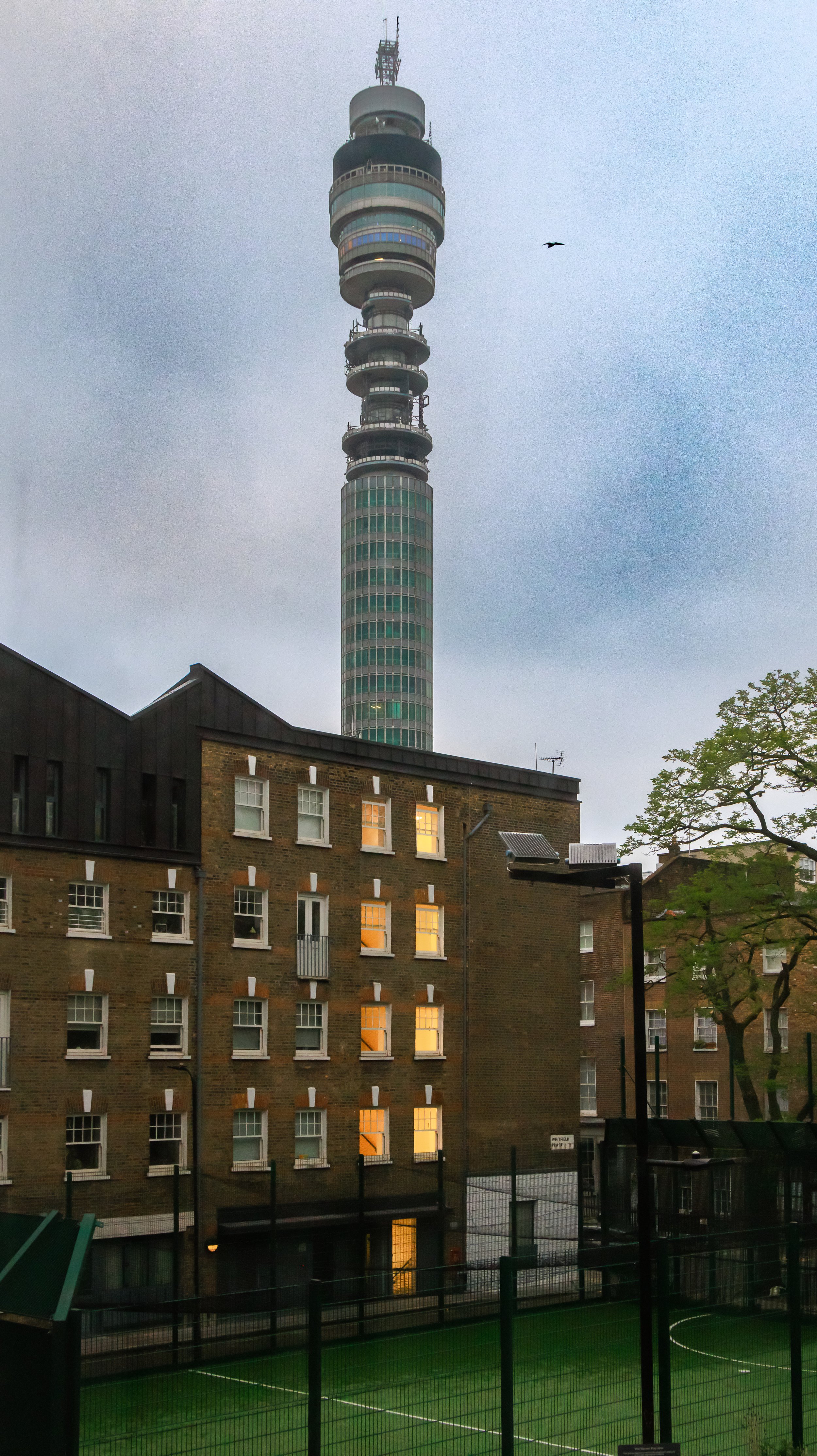 BT Tower from Tottenham Court Road