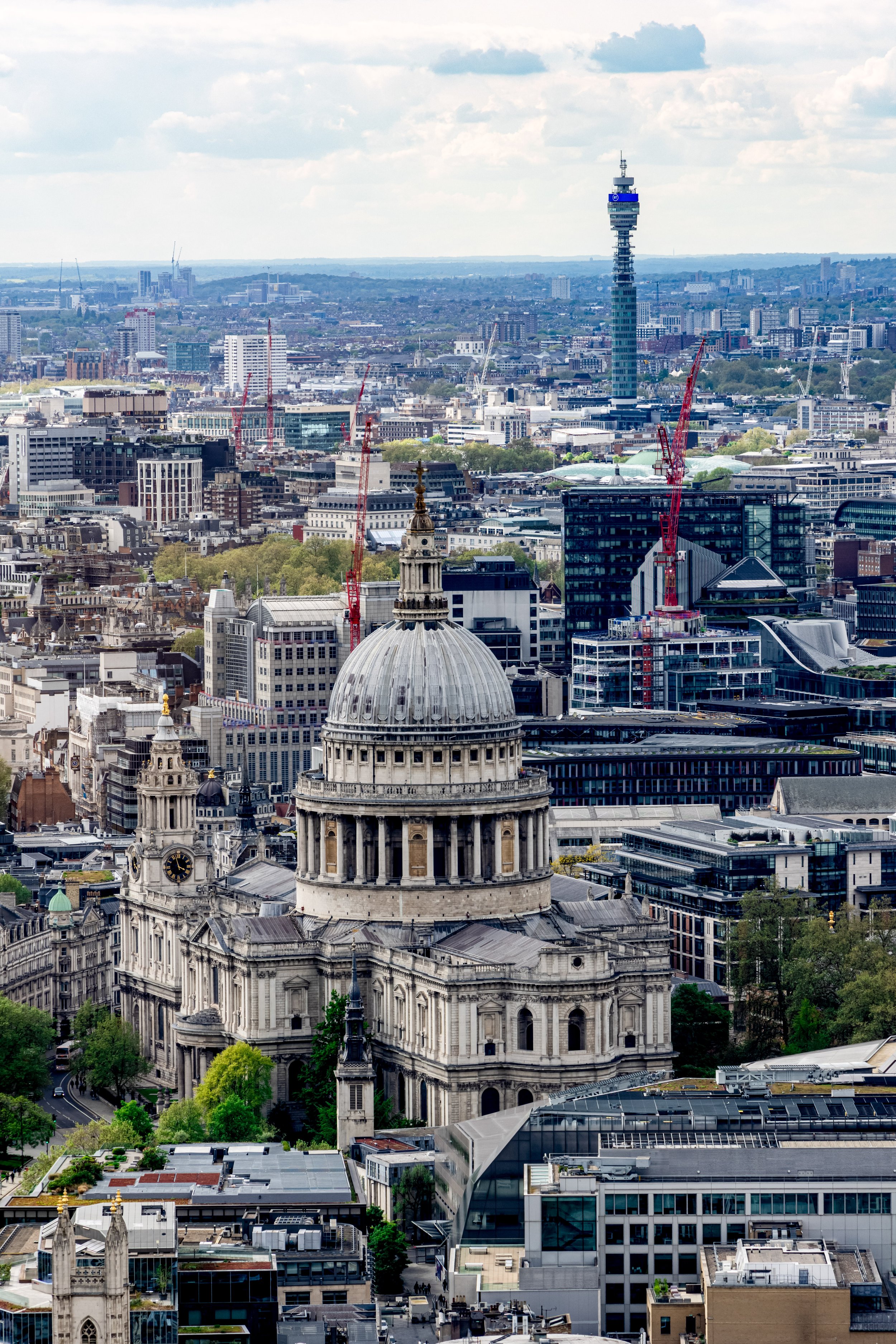 St Paul’s and the BT Tower from the Sky Garden