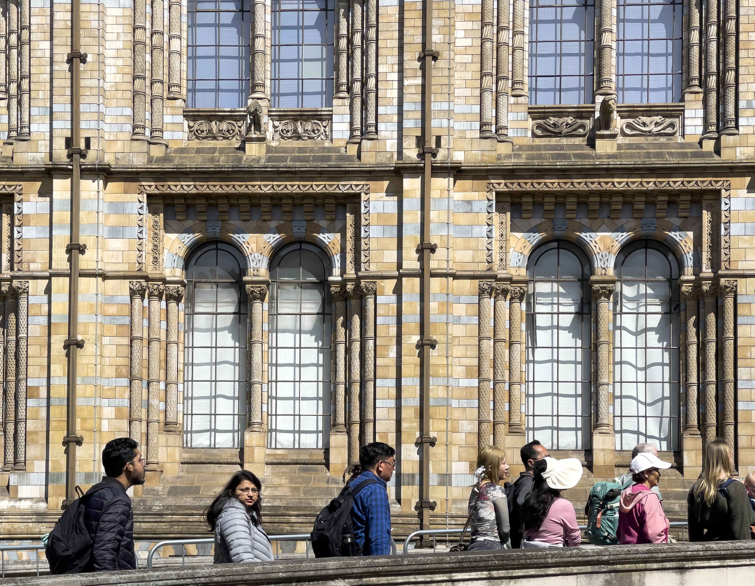 Queuing at the Natural History Museum