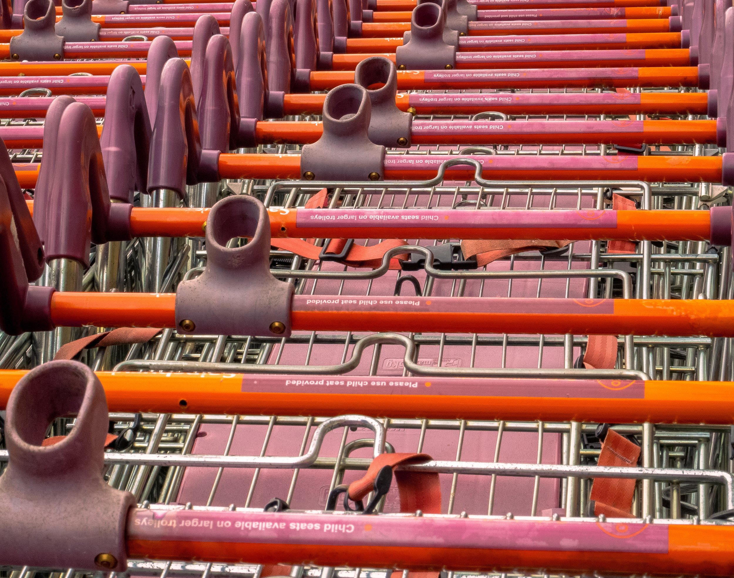 Shopping Trollies at Dronfield Sainsbury’s