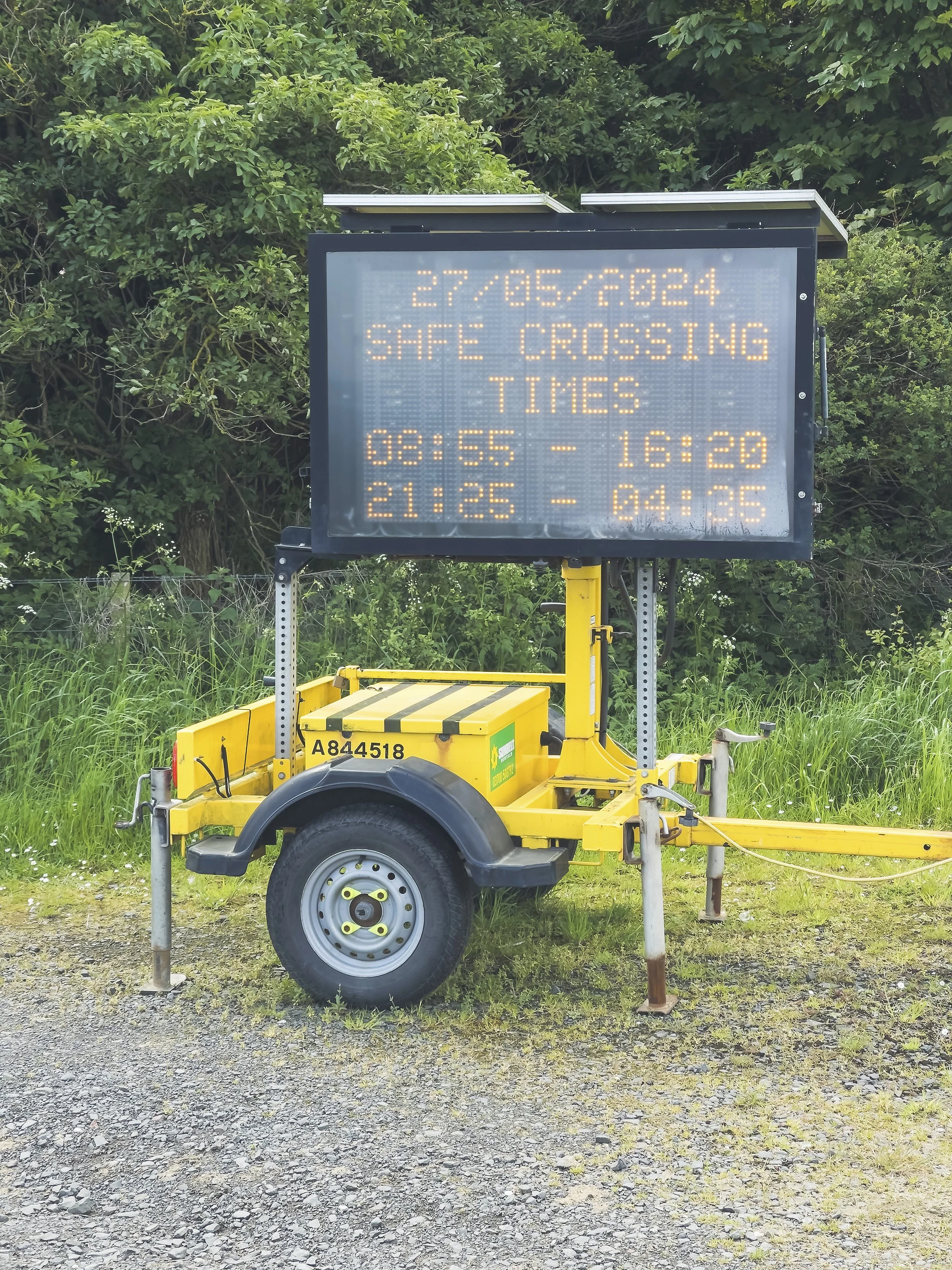 Safe Crossings Sign