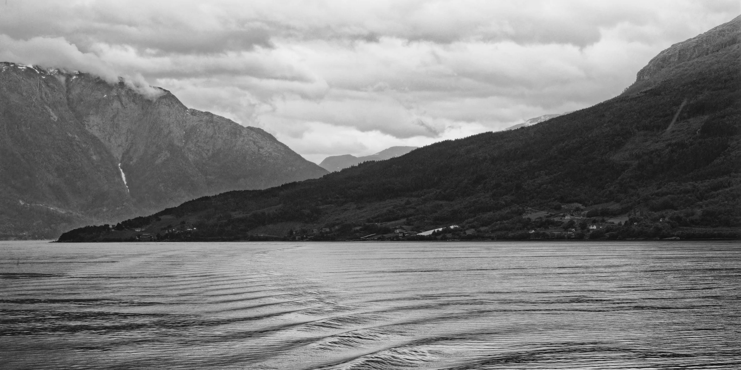 Black and White Fjords #1