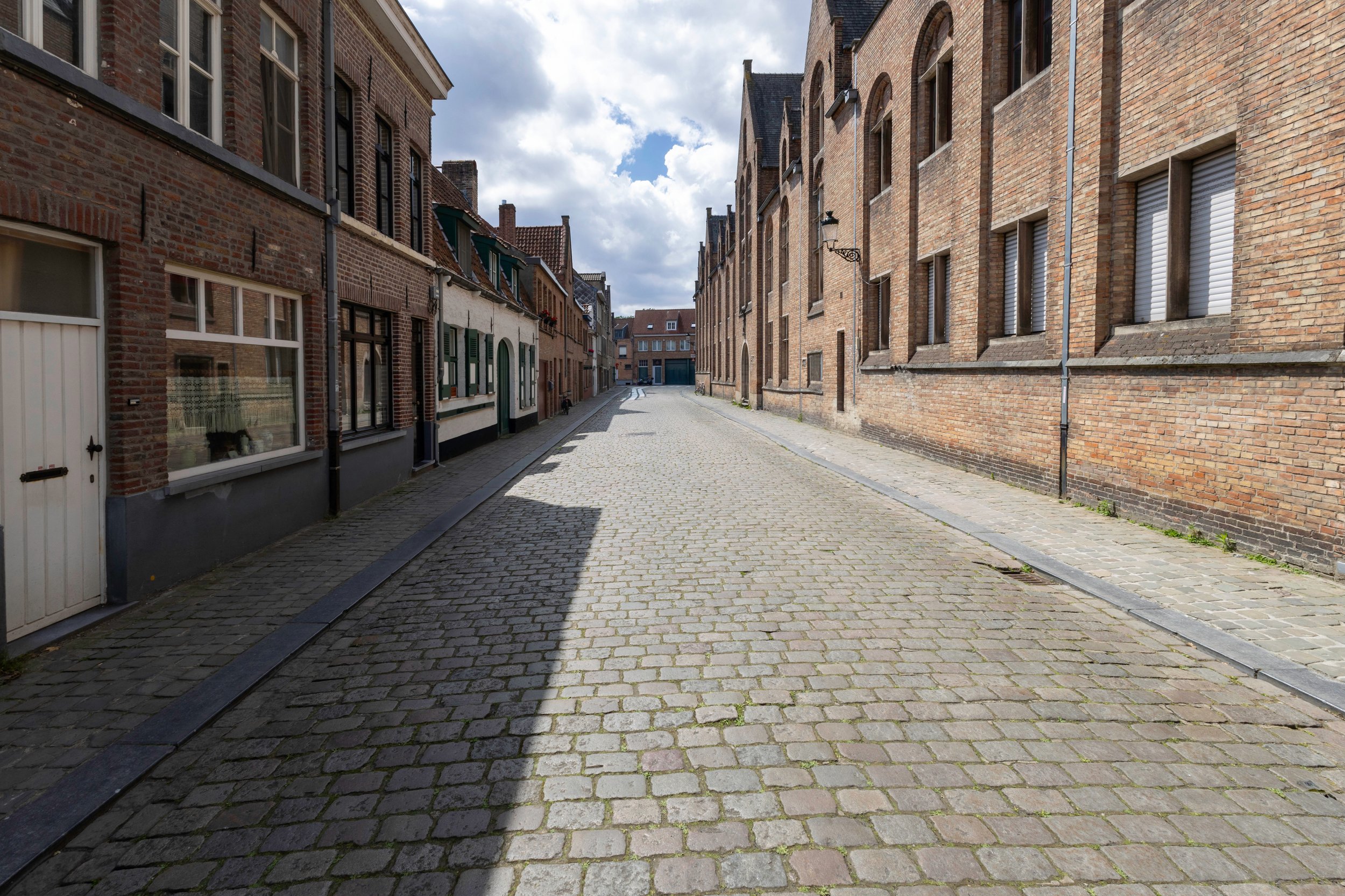 Empty Street in Bruges