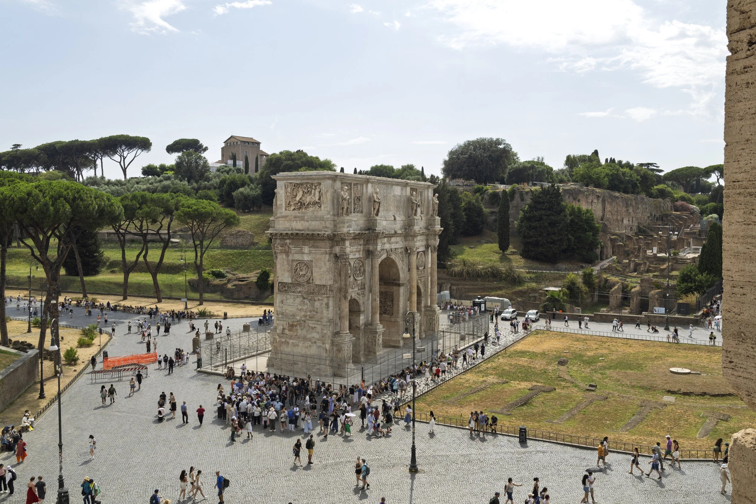 The Arch of Constantine from the Colosseum