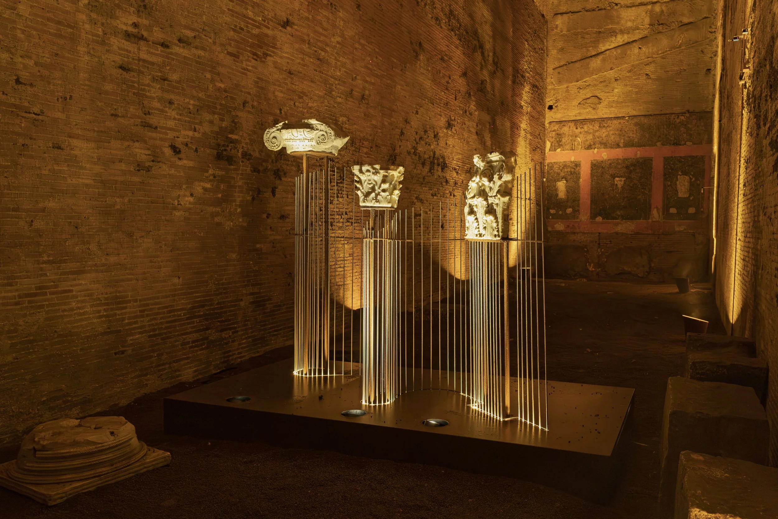 Column simulations in the Domus Aurea
