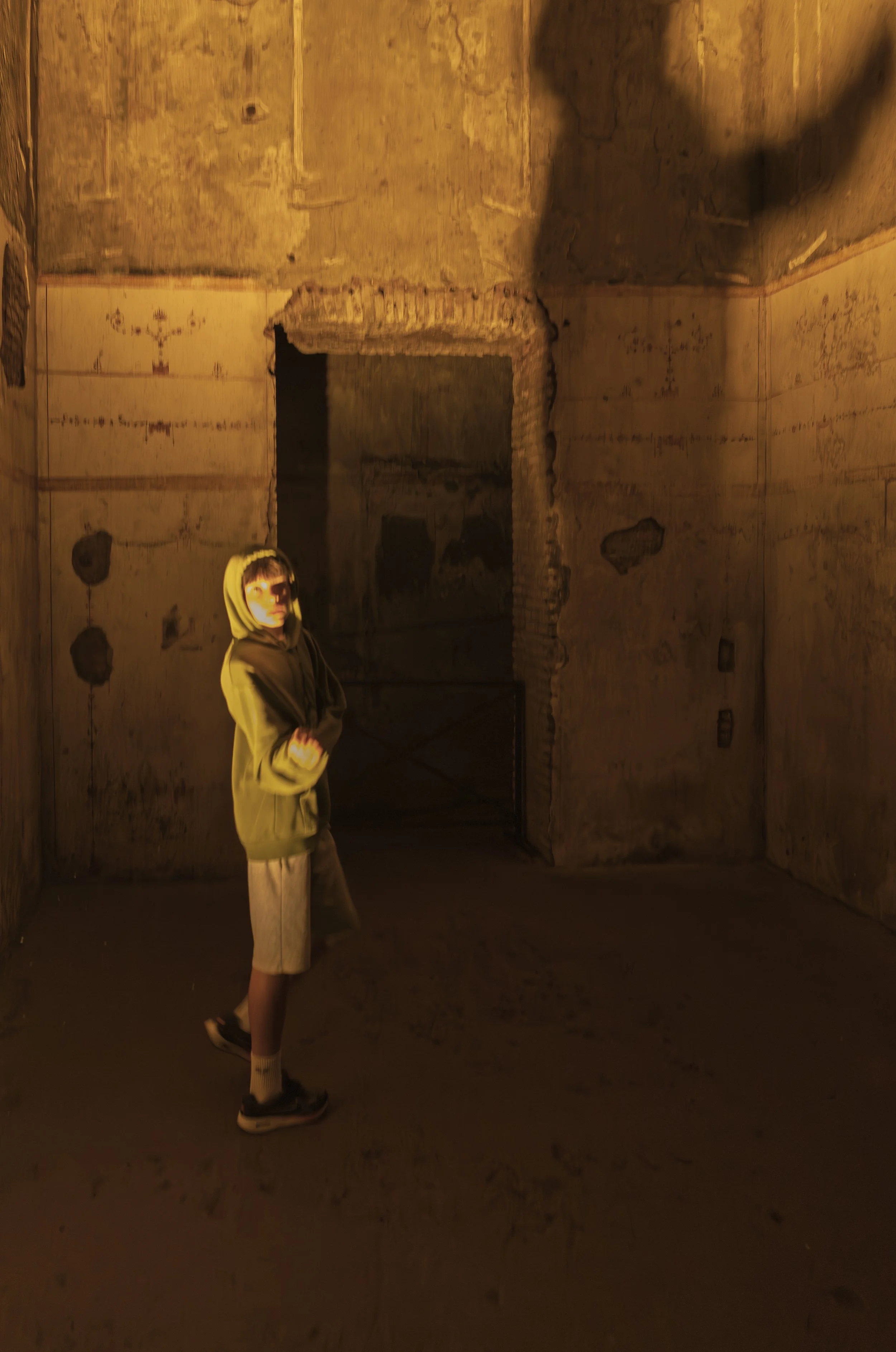 Ghostly image in the Domus Aurea