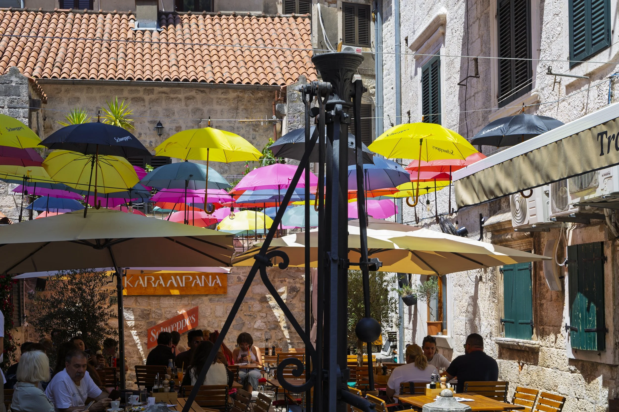 Cafe and Umbrellas