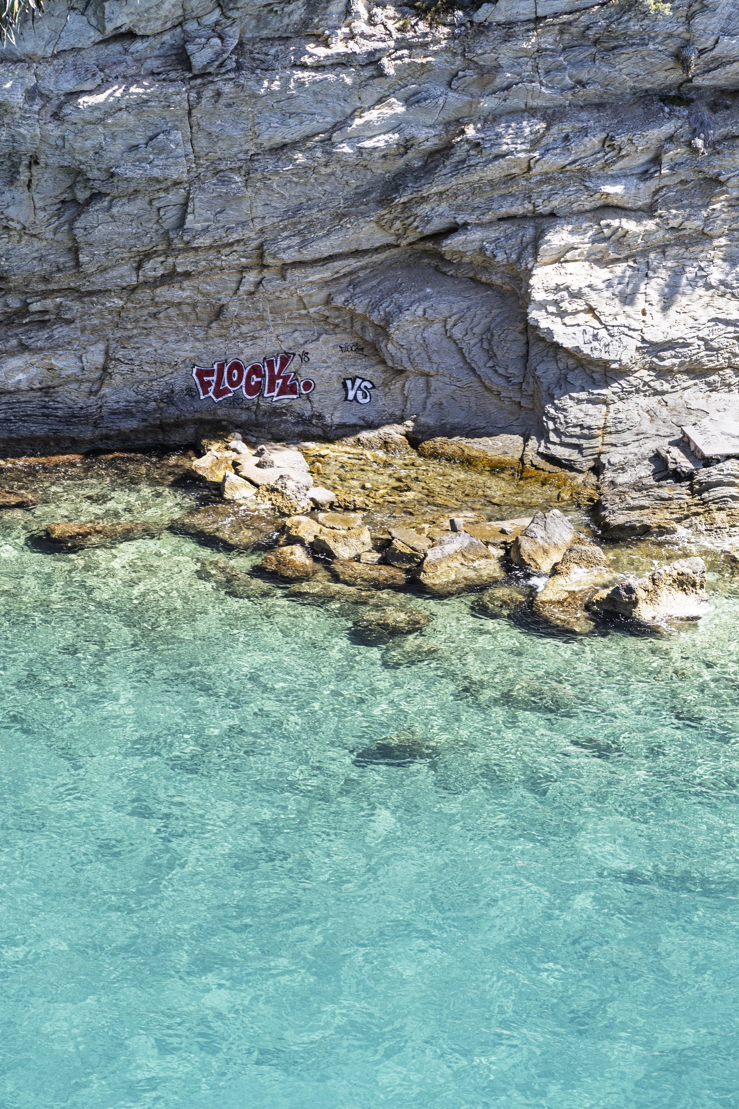 Street Art on the Adjacent Cliff