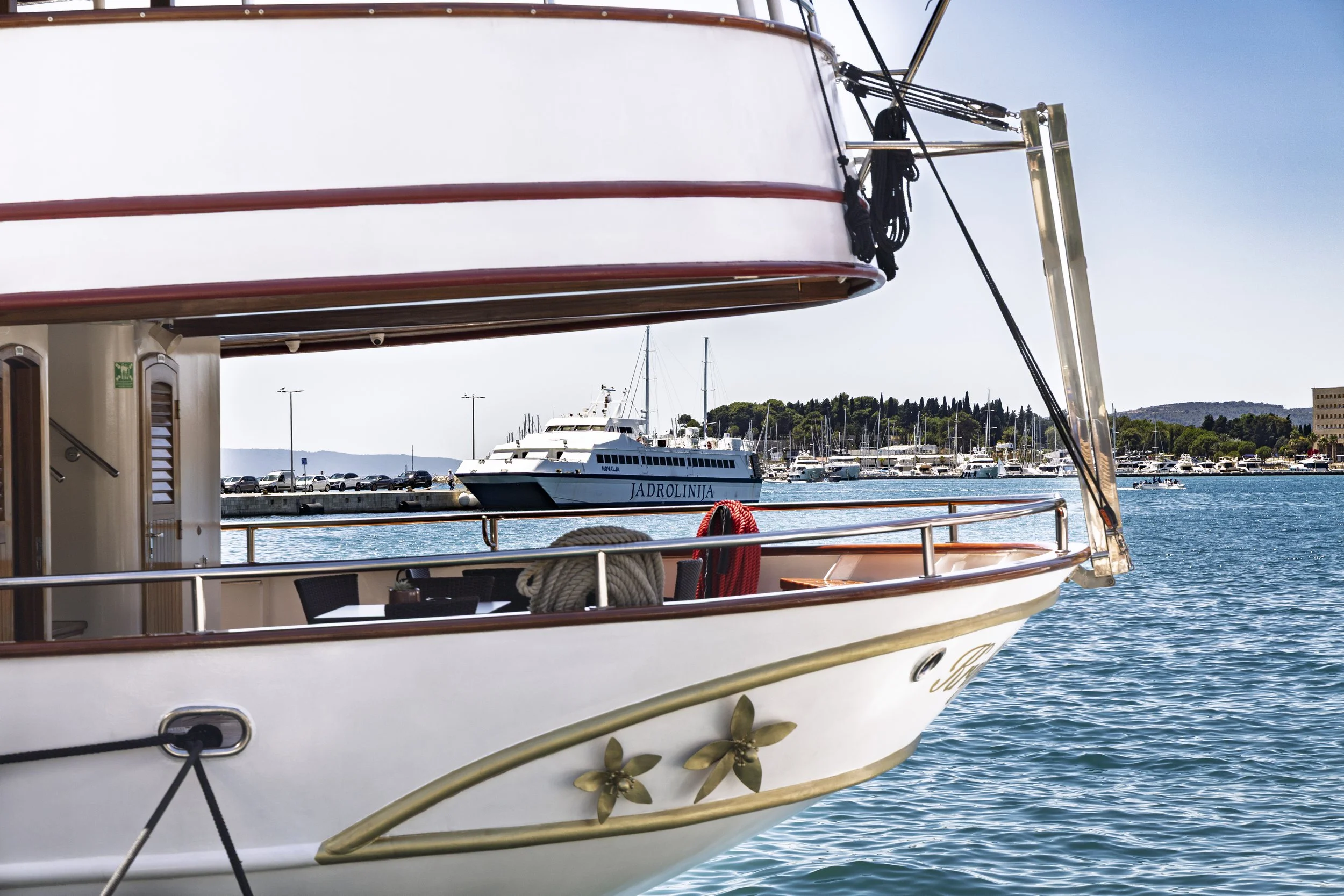 Moored Boats in the Port