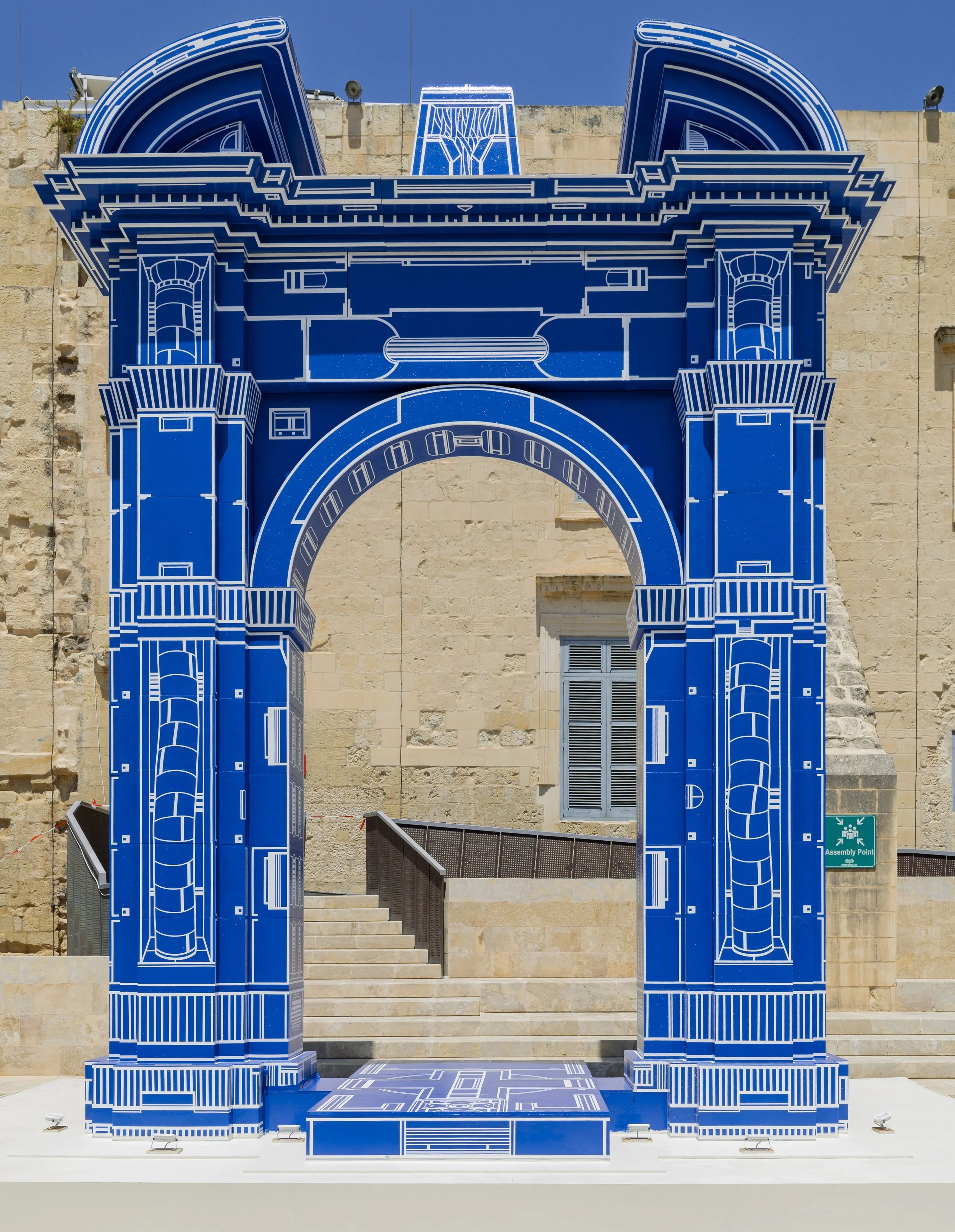 Blue Archway in Valletta