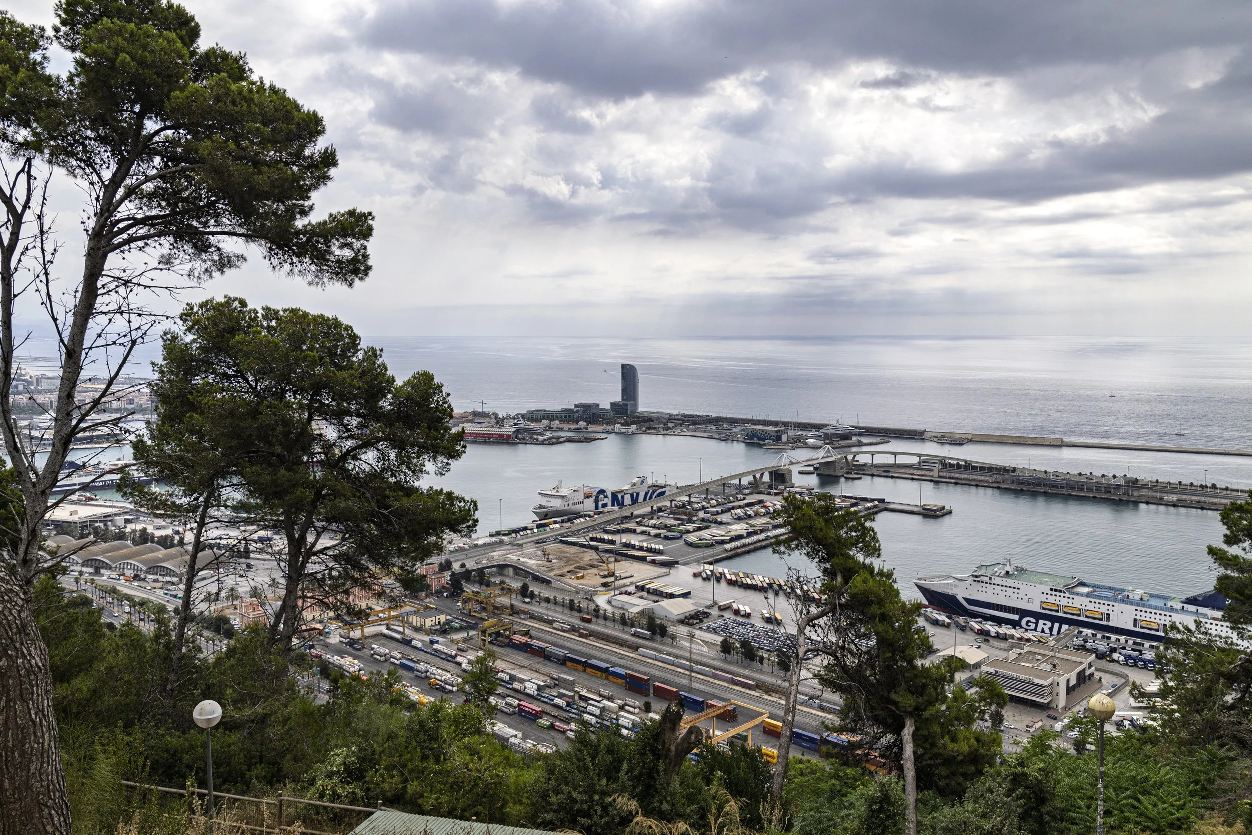 Barcelona Harbour from Montjuic