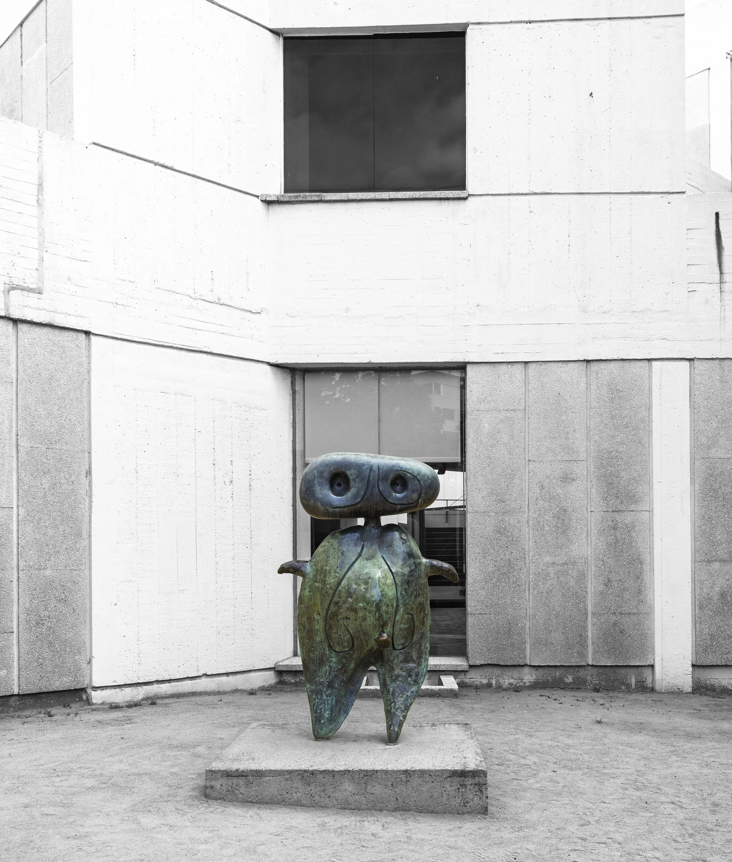 Outside Fundació Joan Miró