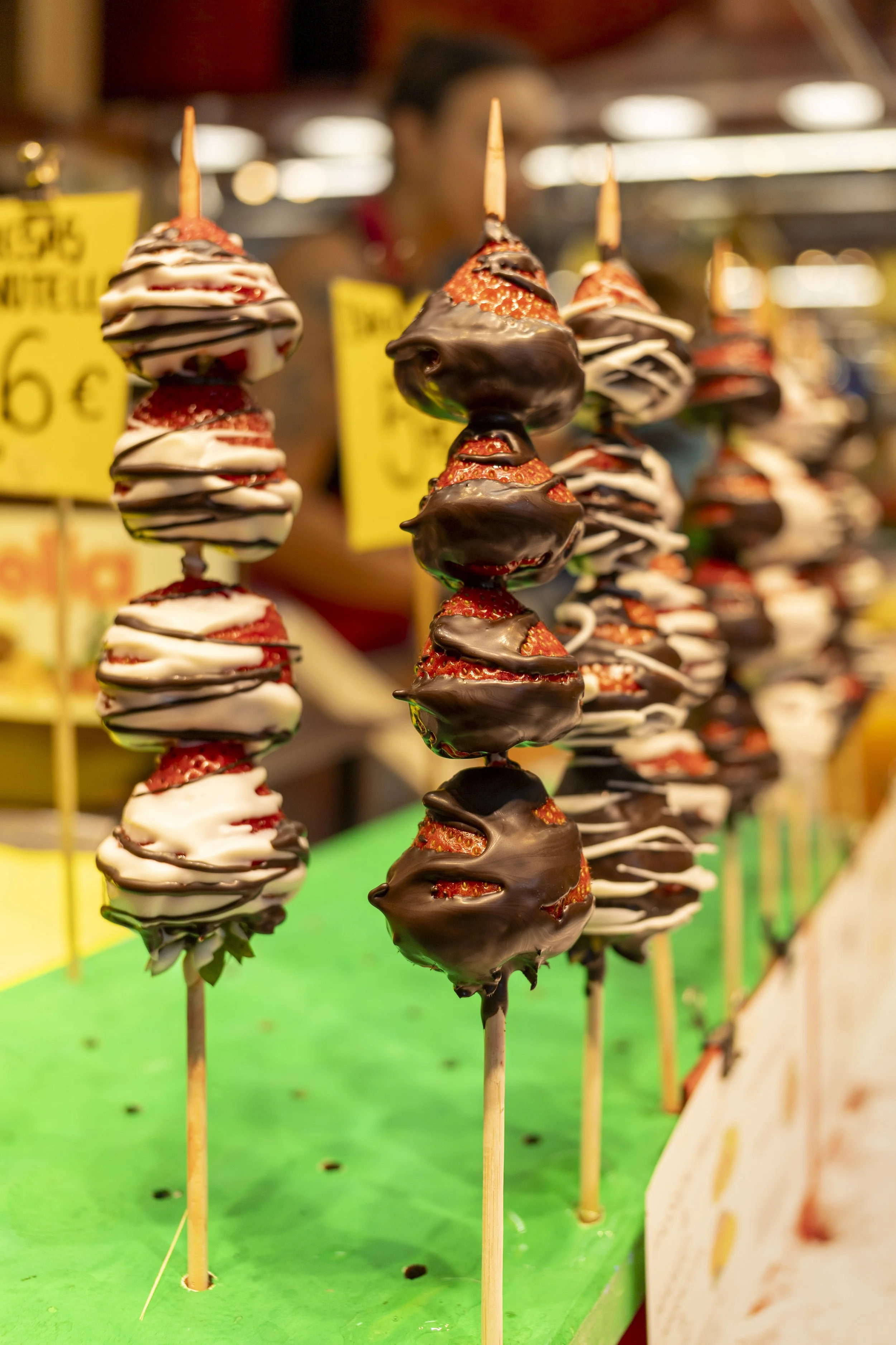 Chocolate Skewers in La Boqueria