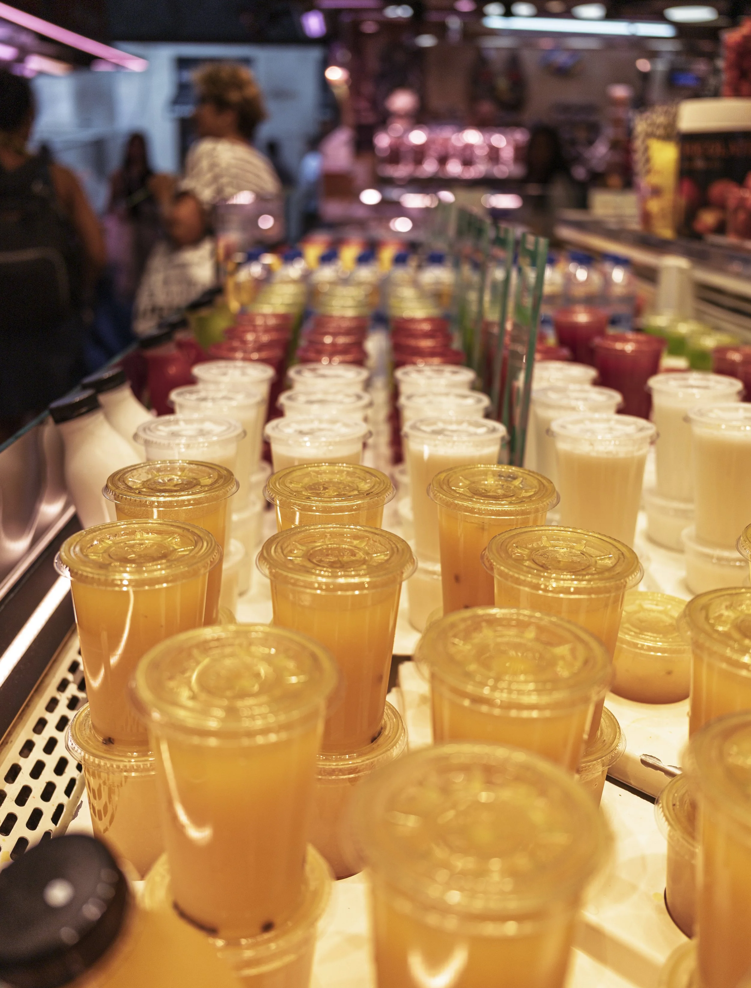 Fruit Drinks in La Boqueria